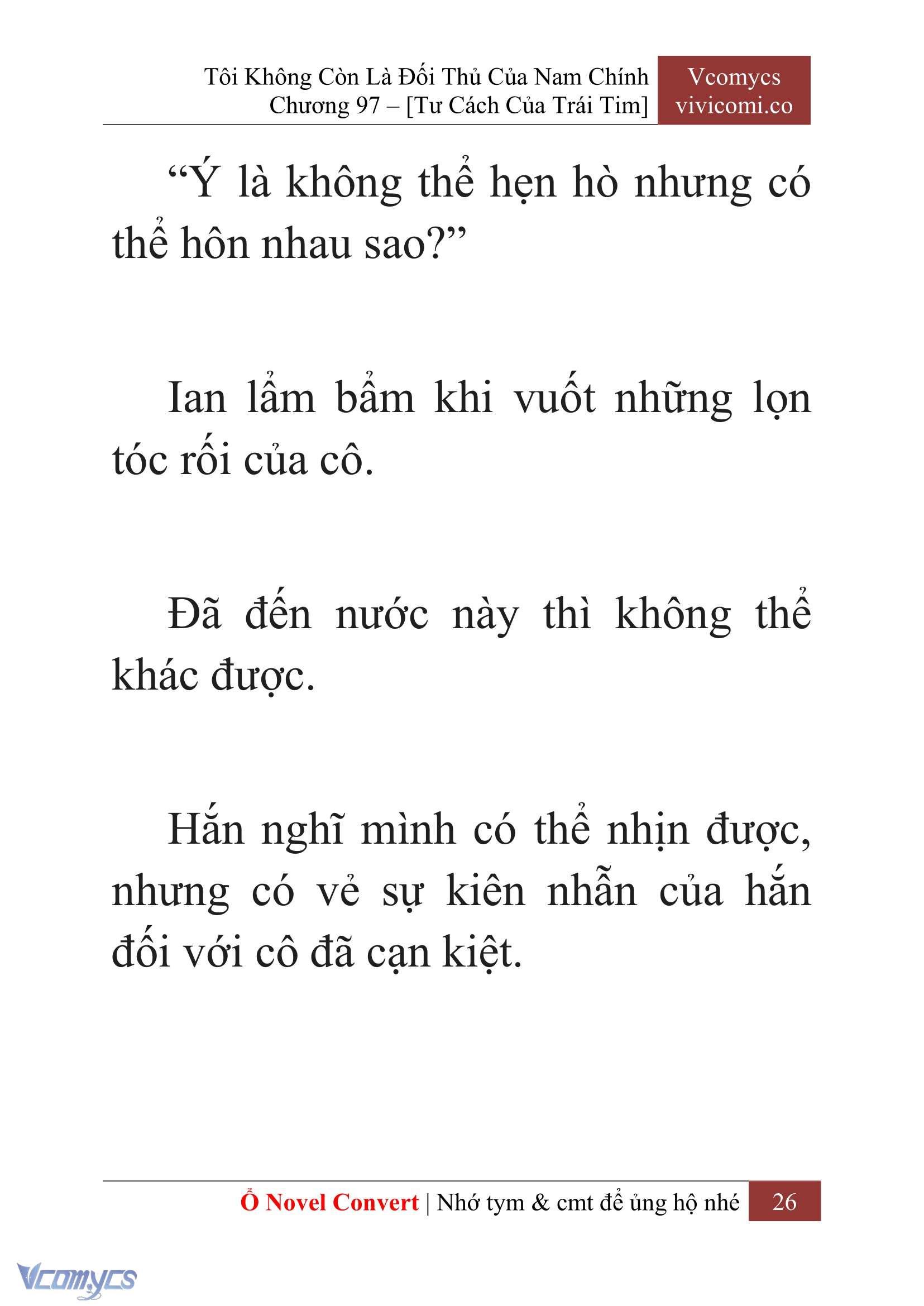 [Novel] Tôi Không Còn Là Đối Thủ Của Nam Chính Chap 97 - Trang 2