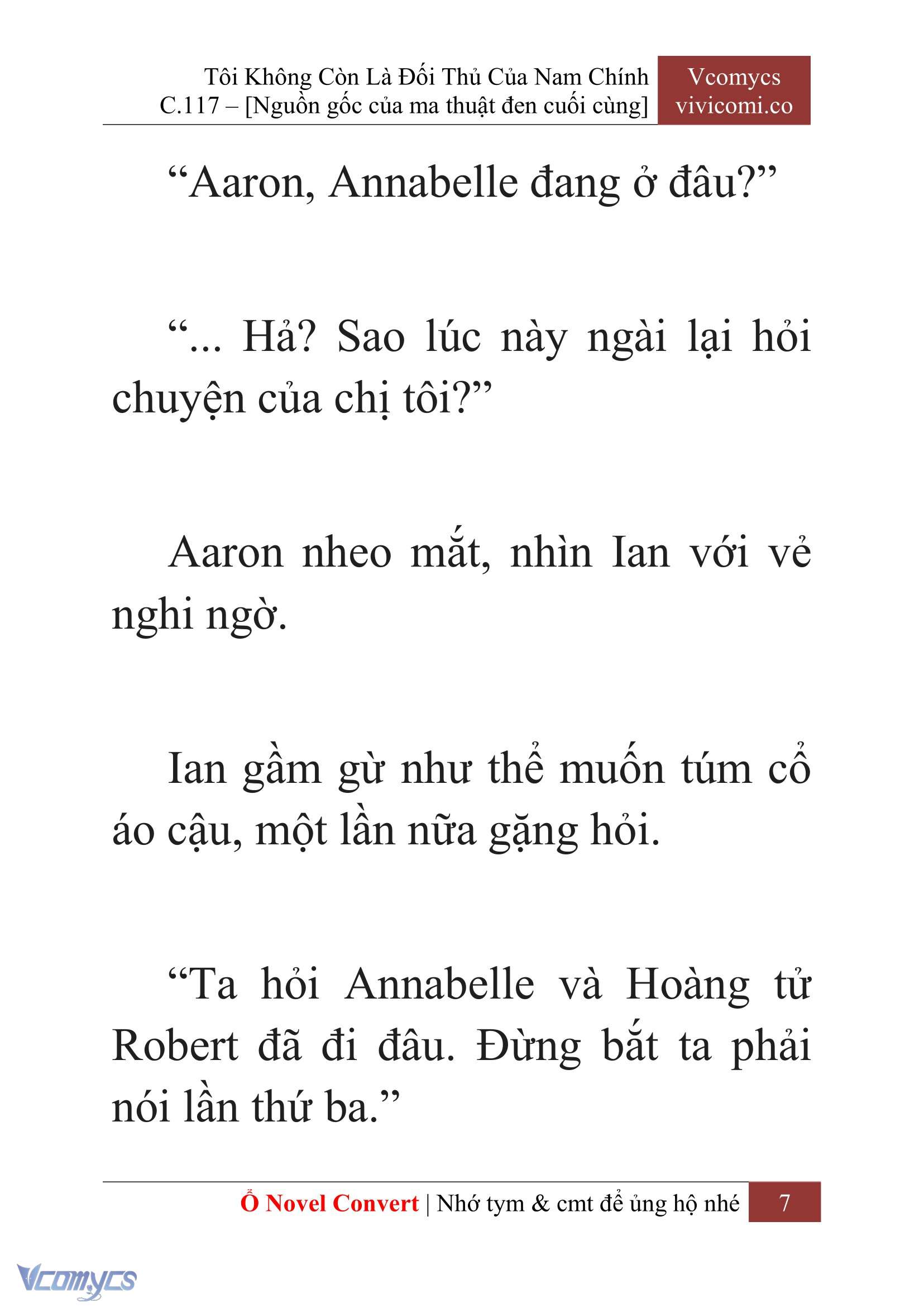 [Novel] Tôi Không Còn Là Đối Thủ Của Nam Chính Chap 117 - Trang 2