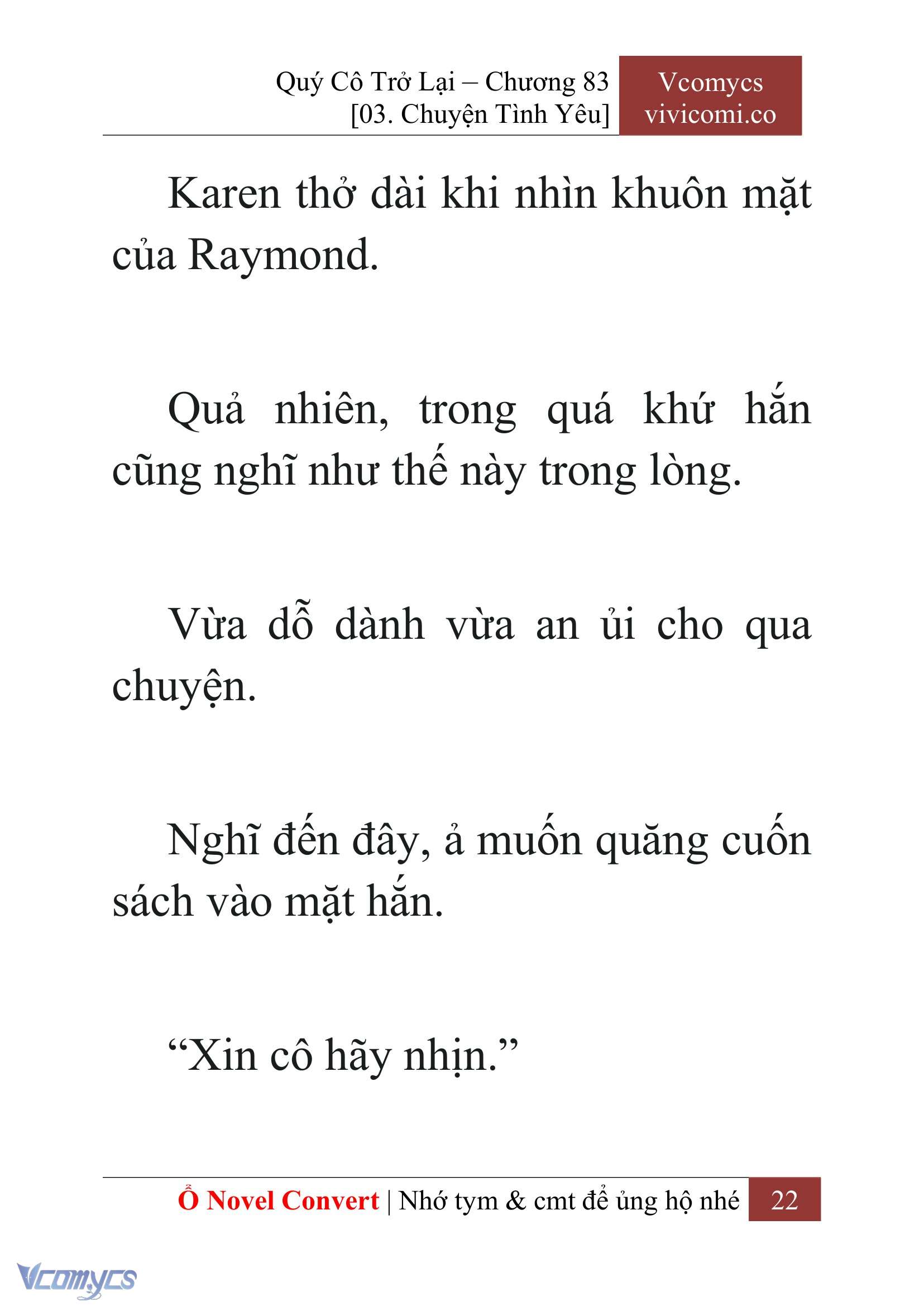 [Novel] Quý Cô Trở Lại Chap 83 - Trang 2