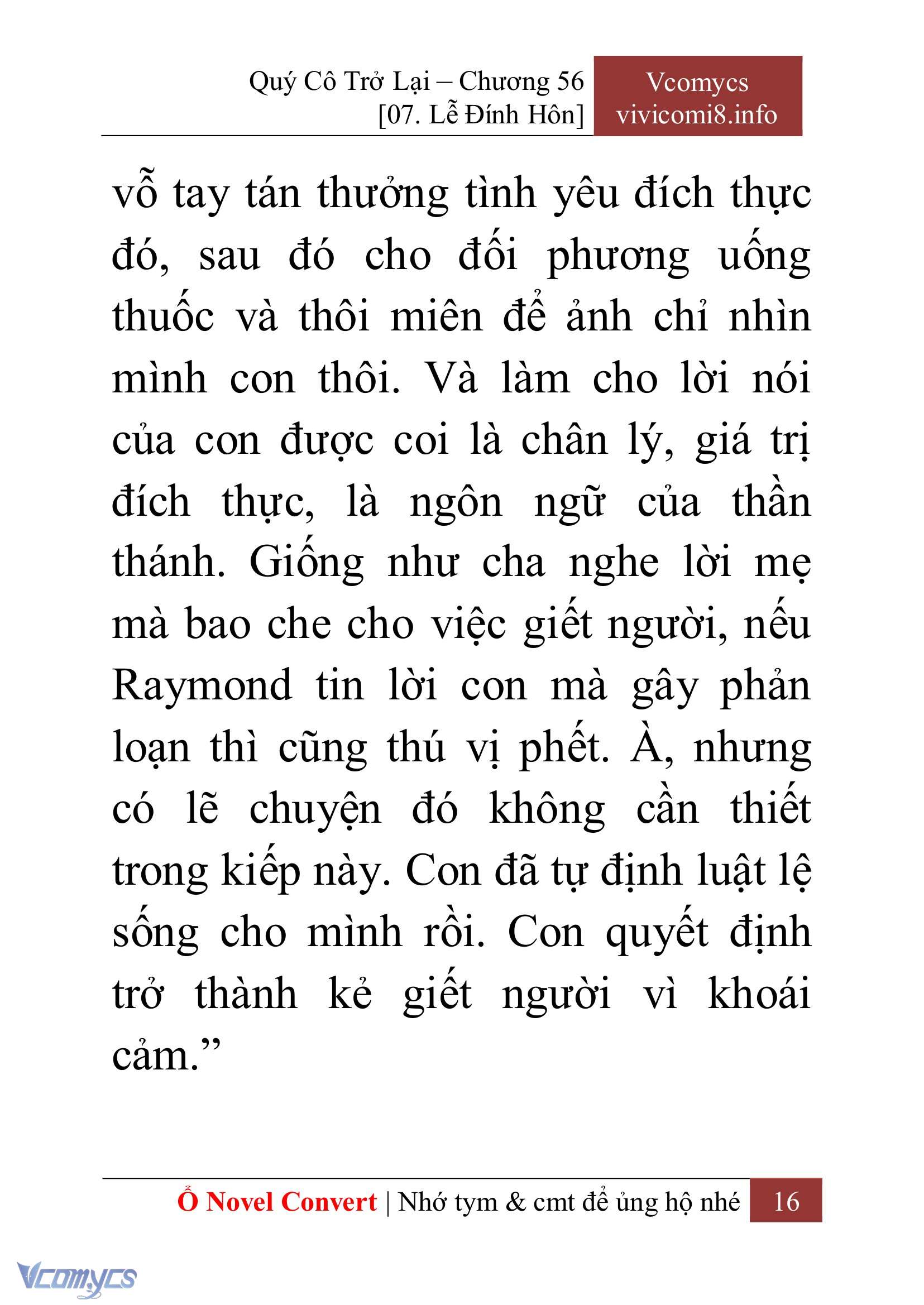[Novel] Quý Cô Trở Lại Chap 56 - Trang 2