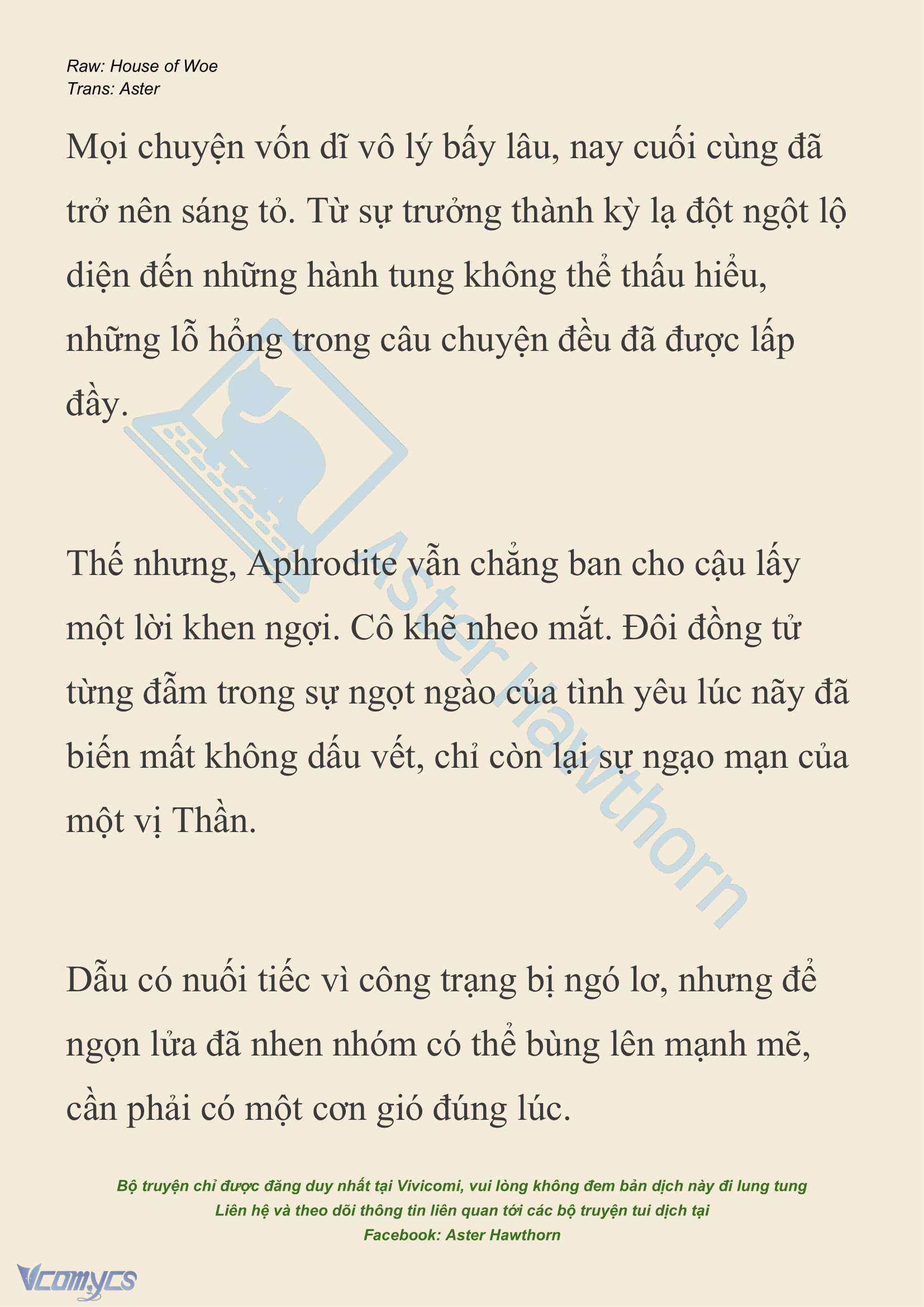 [NOVEL] Dành Cho Các Nữ Thần: Dành cho Psyche Chap 36 - Trang 2