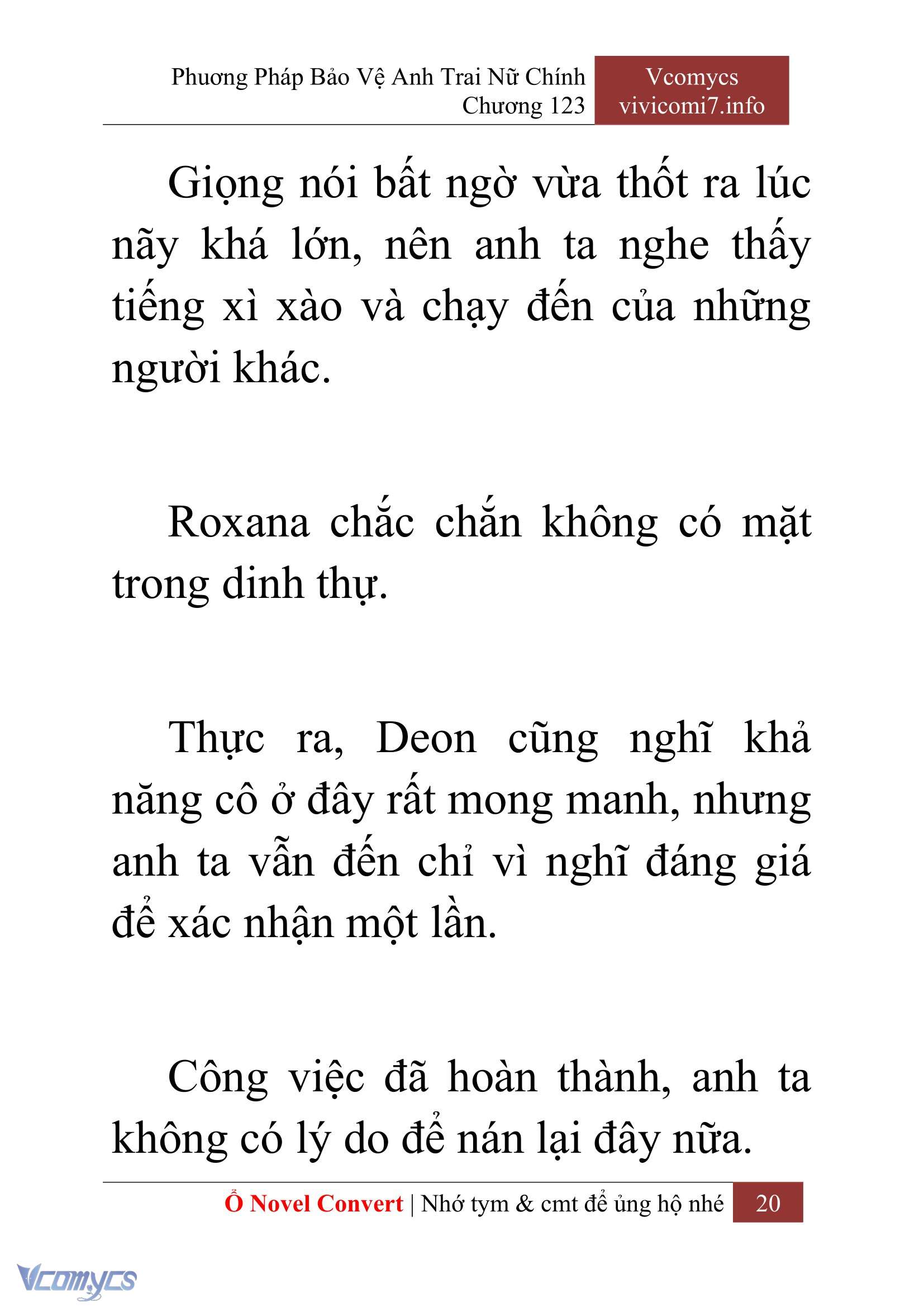 [Novel] Phương Pháp Bảo Vệ Anh Trai Nữ Chính Chap 123 - Trang 2