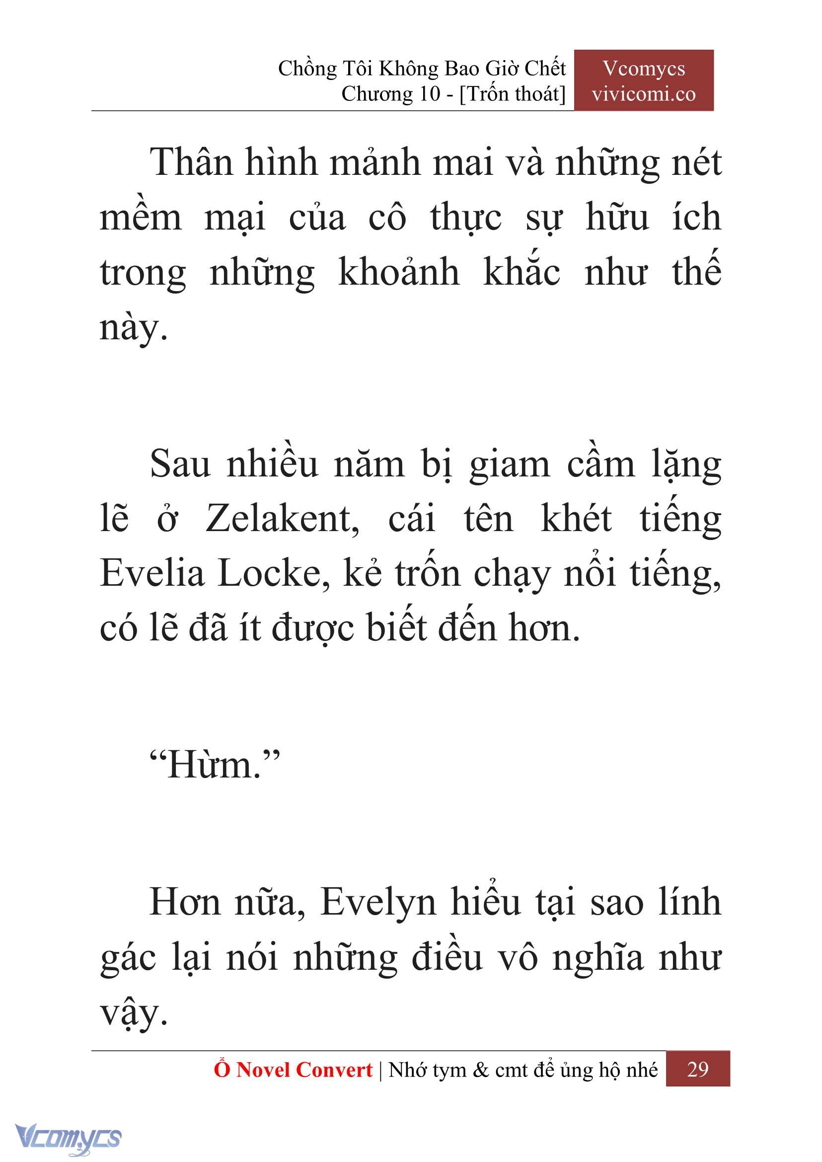 [Novel] Chồng Tôi Không Bao Giờ Chết Chap 10 - Trang 2