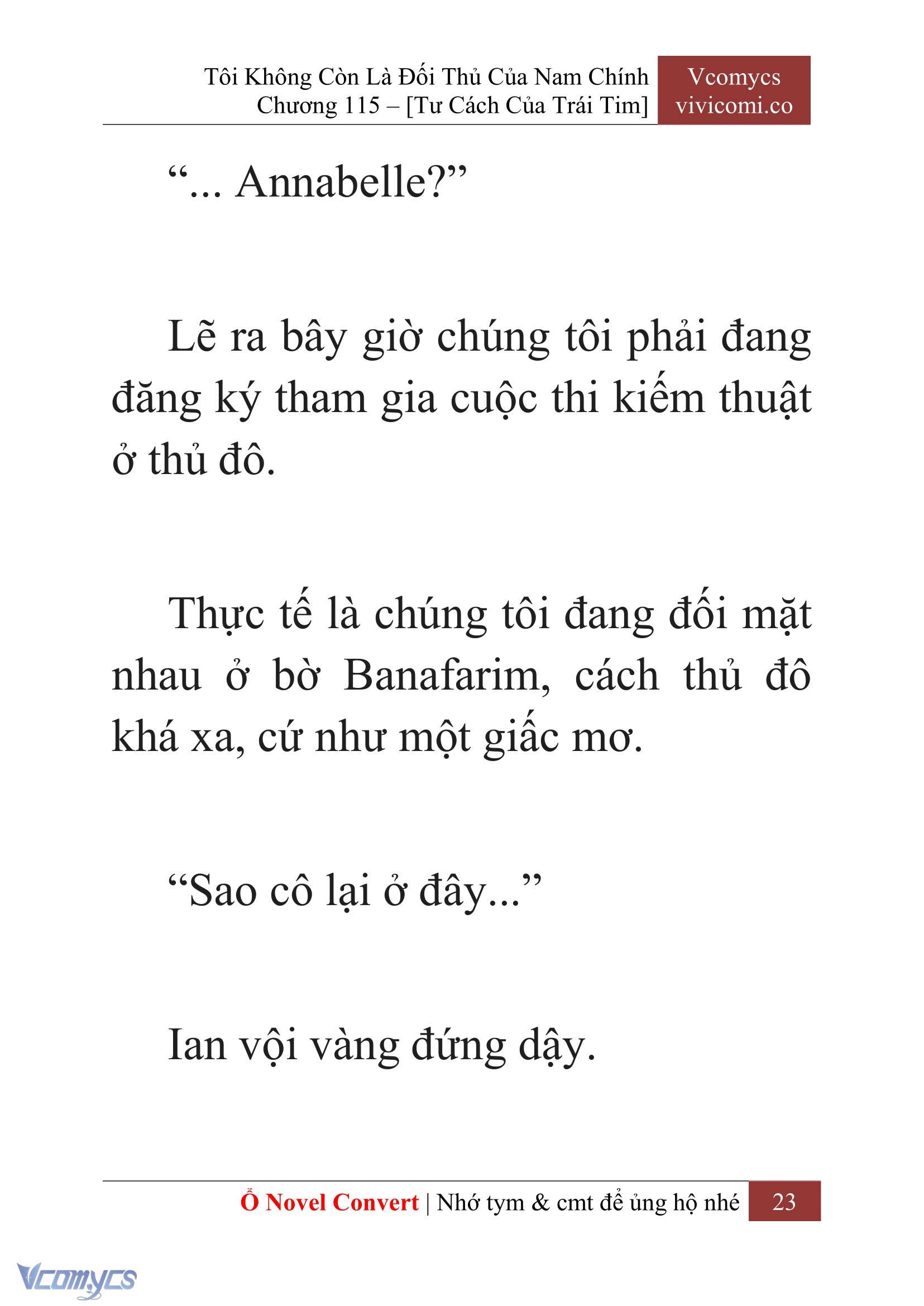 [Novel] Tôi Không Còn Là Đối Thủ Của Nam Chính Chap 115 - Trang 2