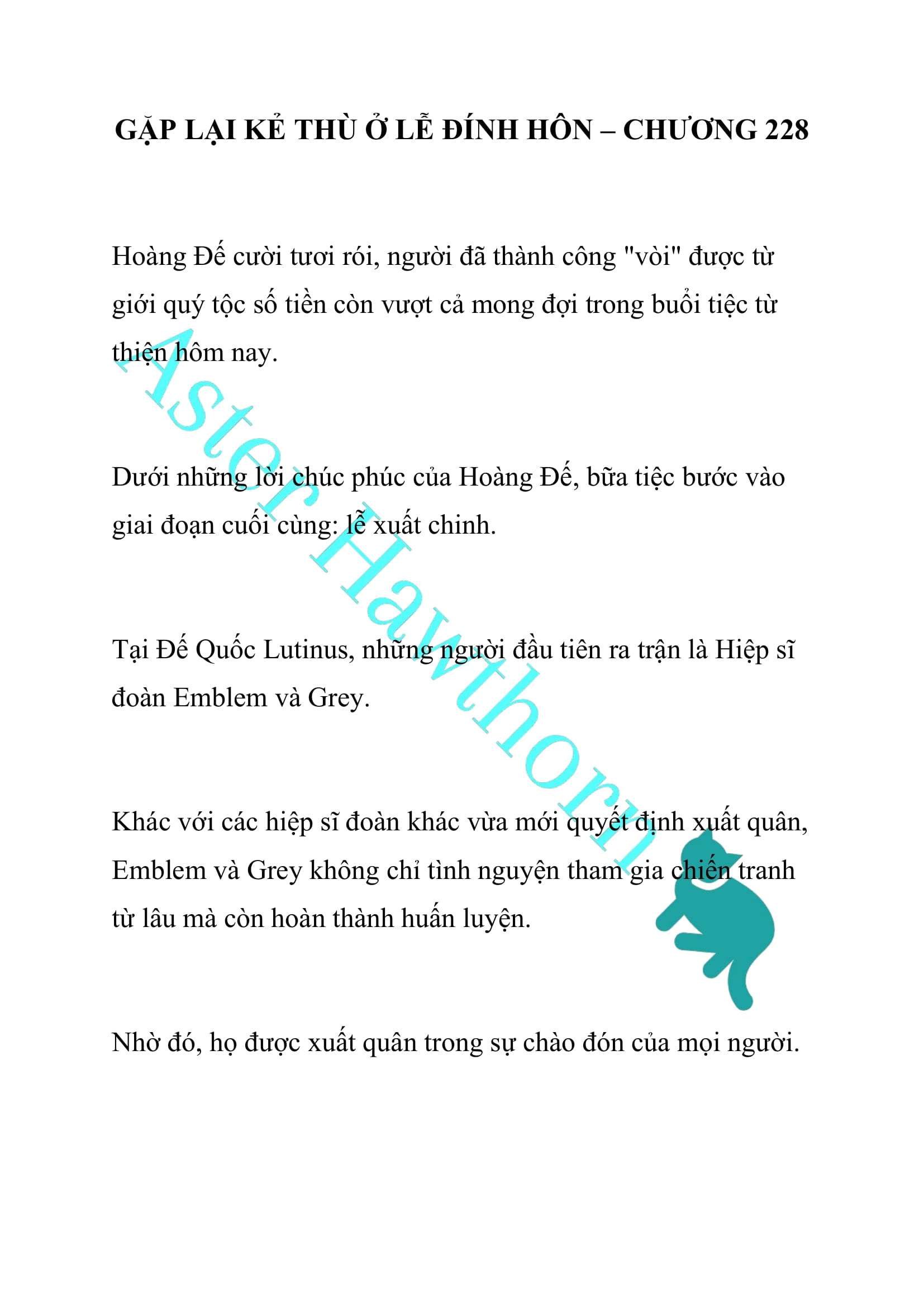 [NOVEL] Gặp Lại Kẻ Thù Ở Lễ Đính Hôn Chap 228 - Trang 2