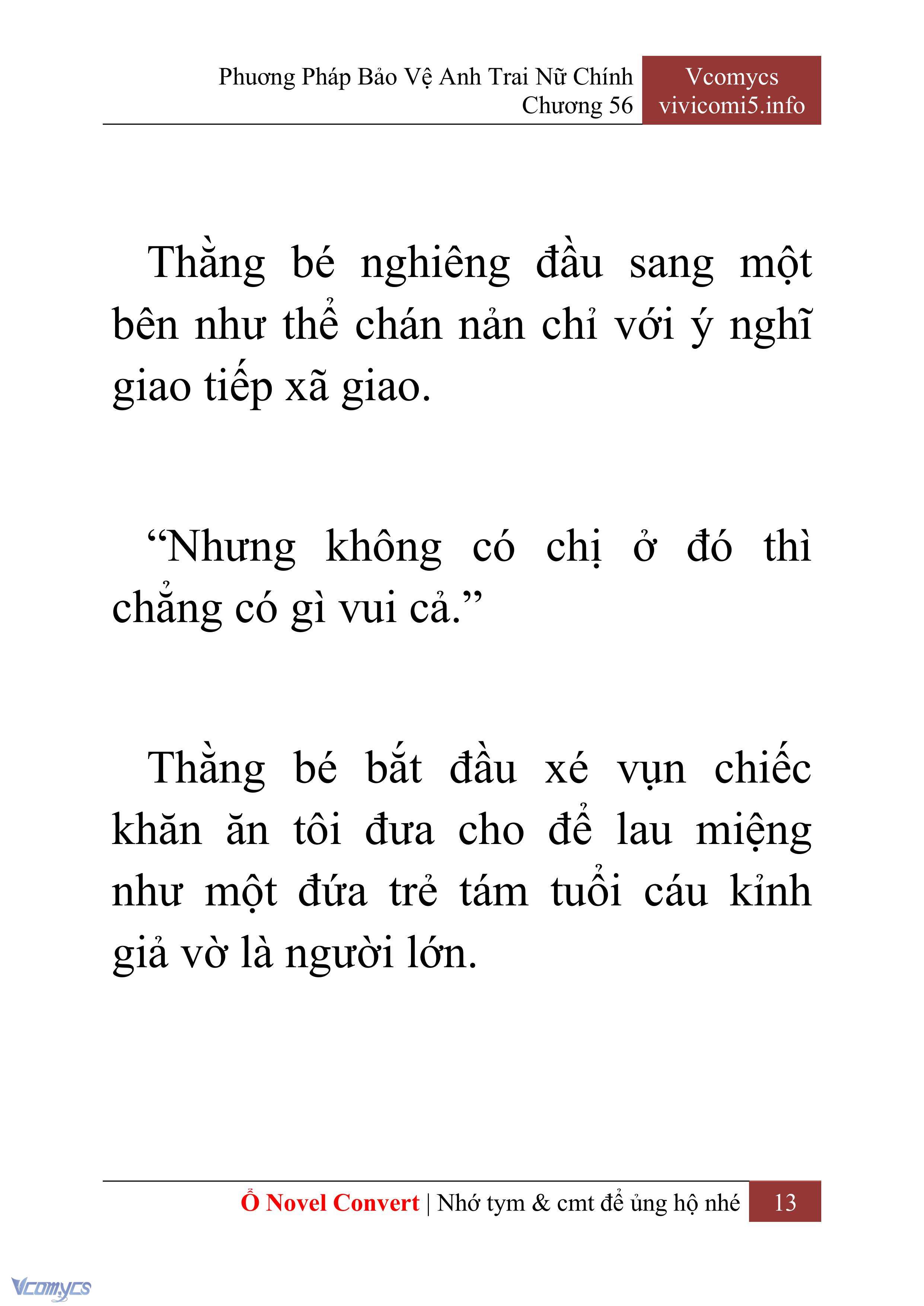 [Novel] Phương Pháp Bảo Vệ Anh Trai Nữ Chính Chap 56 - Trang 2