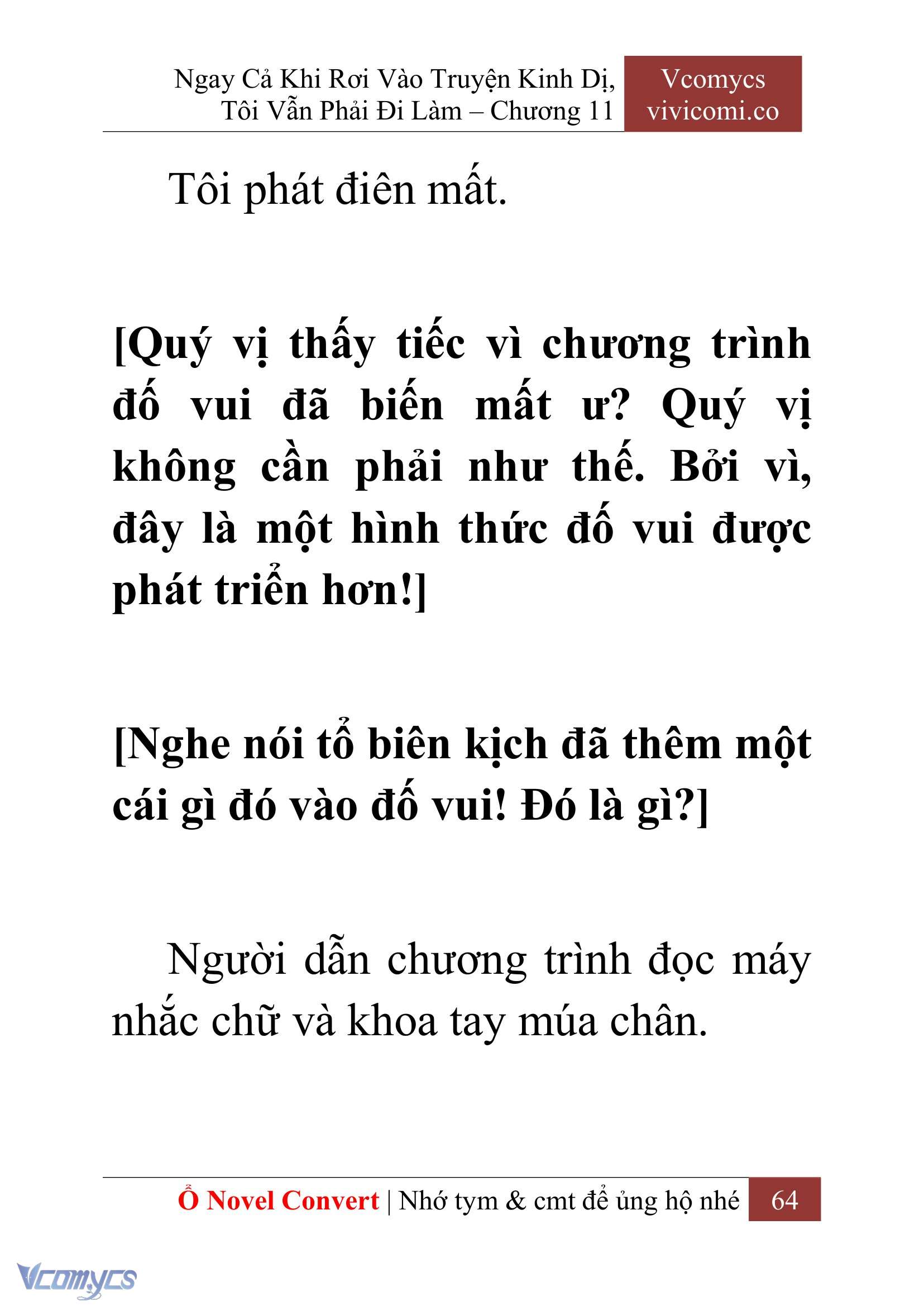 [Novel] Ngay Cả Khi Rơi Vào Truyện Kinh Dị, Tôi Vẫn Phải Đi Làm Chap 11 - Trang 2
