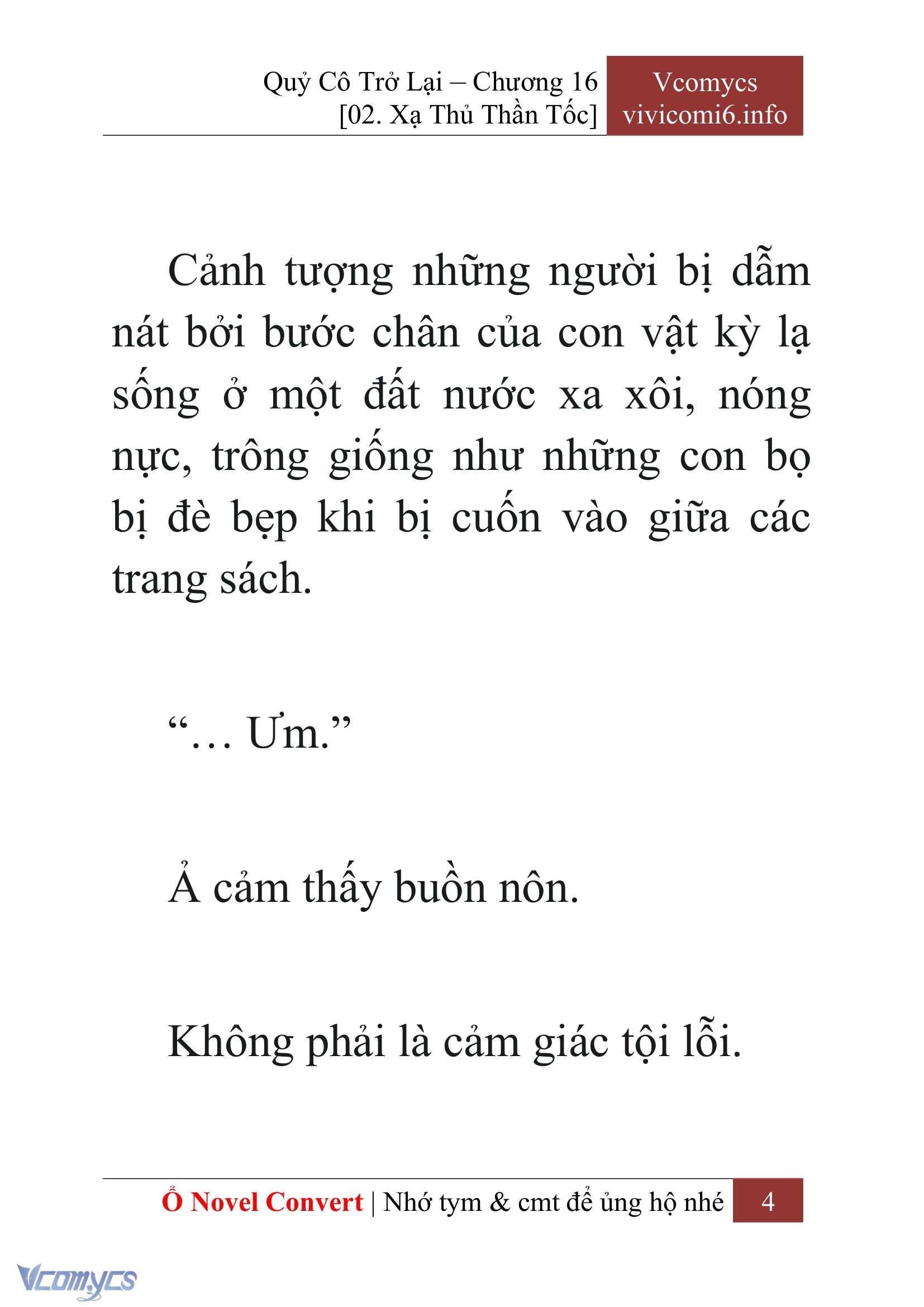 [Novel] Quý Cô Trở Lại Chap 16 - Trang 2