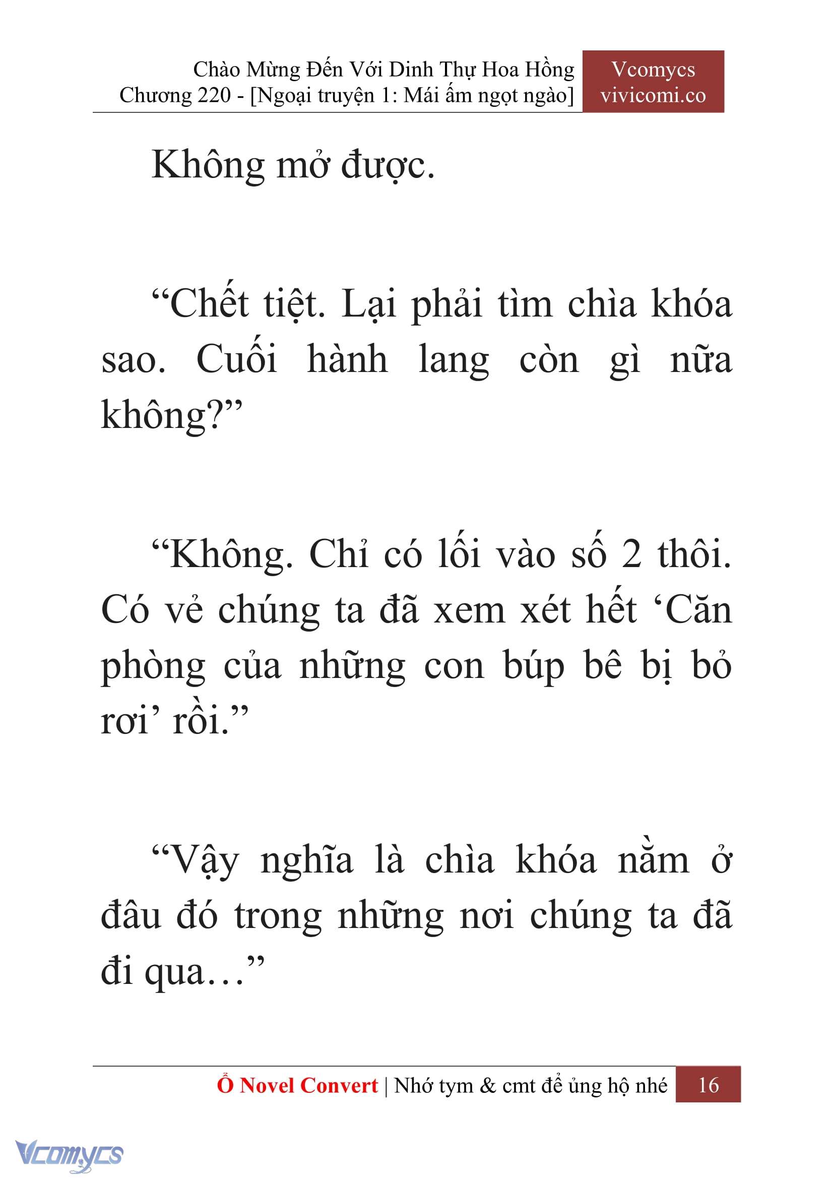 [Novel] Chào Mừng Đến Với Dinh Thự Hoa Hồng Chap 220 - Trang 2