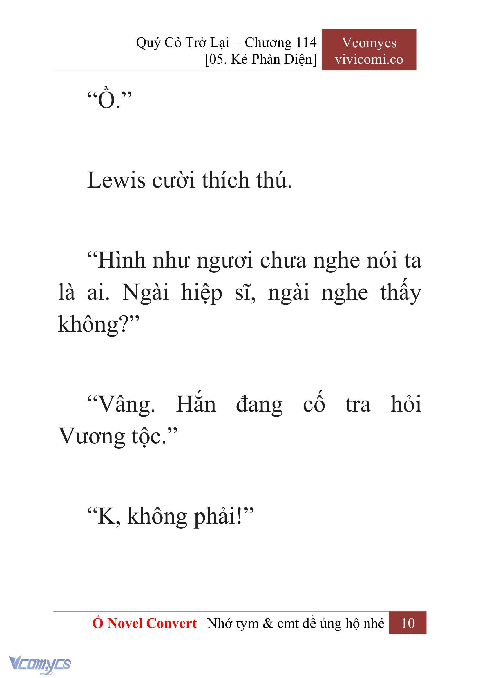 [Novel] Quý Cô Trở Lại Chap 114 - Trang 2