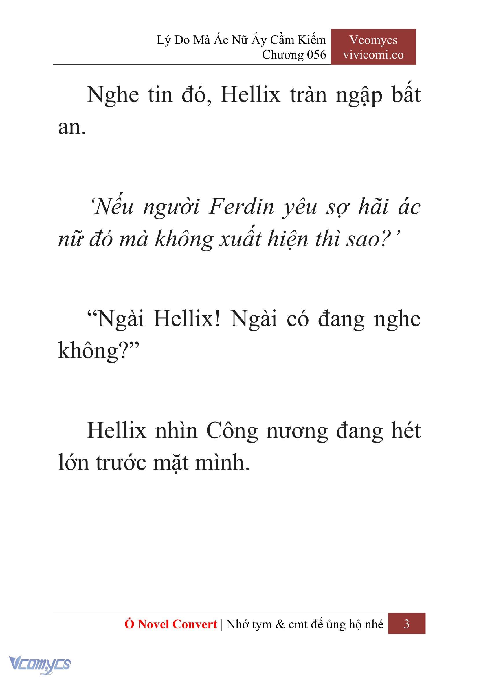 [Novel] Lý Do Mà Ác Nữ Ấy Cầm Kiếm Chap 56 - Trang 2