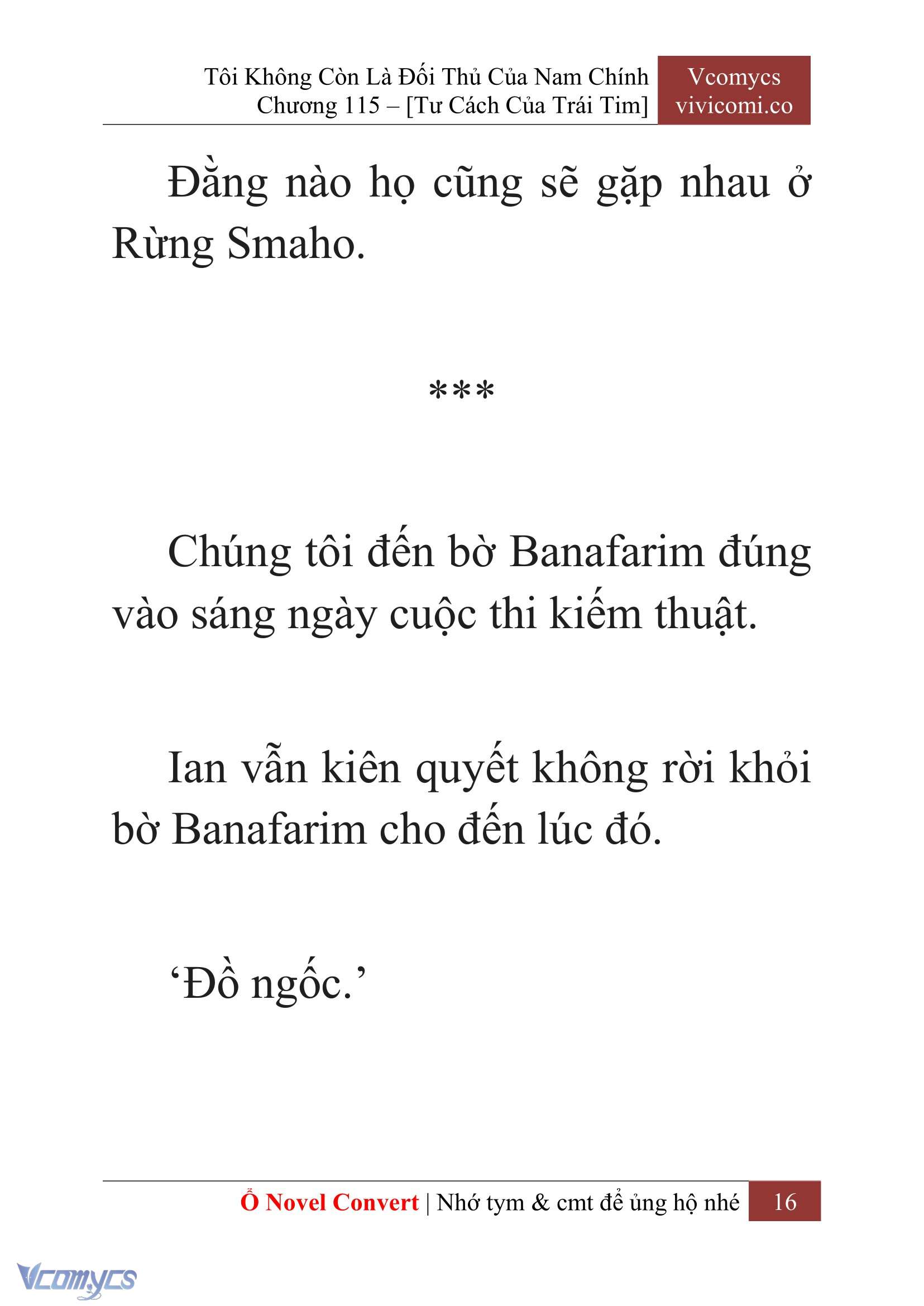 [Novel] Tôi Không Còn Là Đối Thủ Của Nam Chính Chap 115 - Trang 2