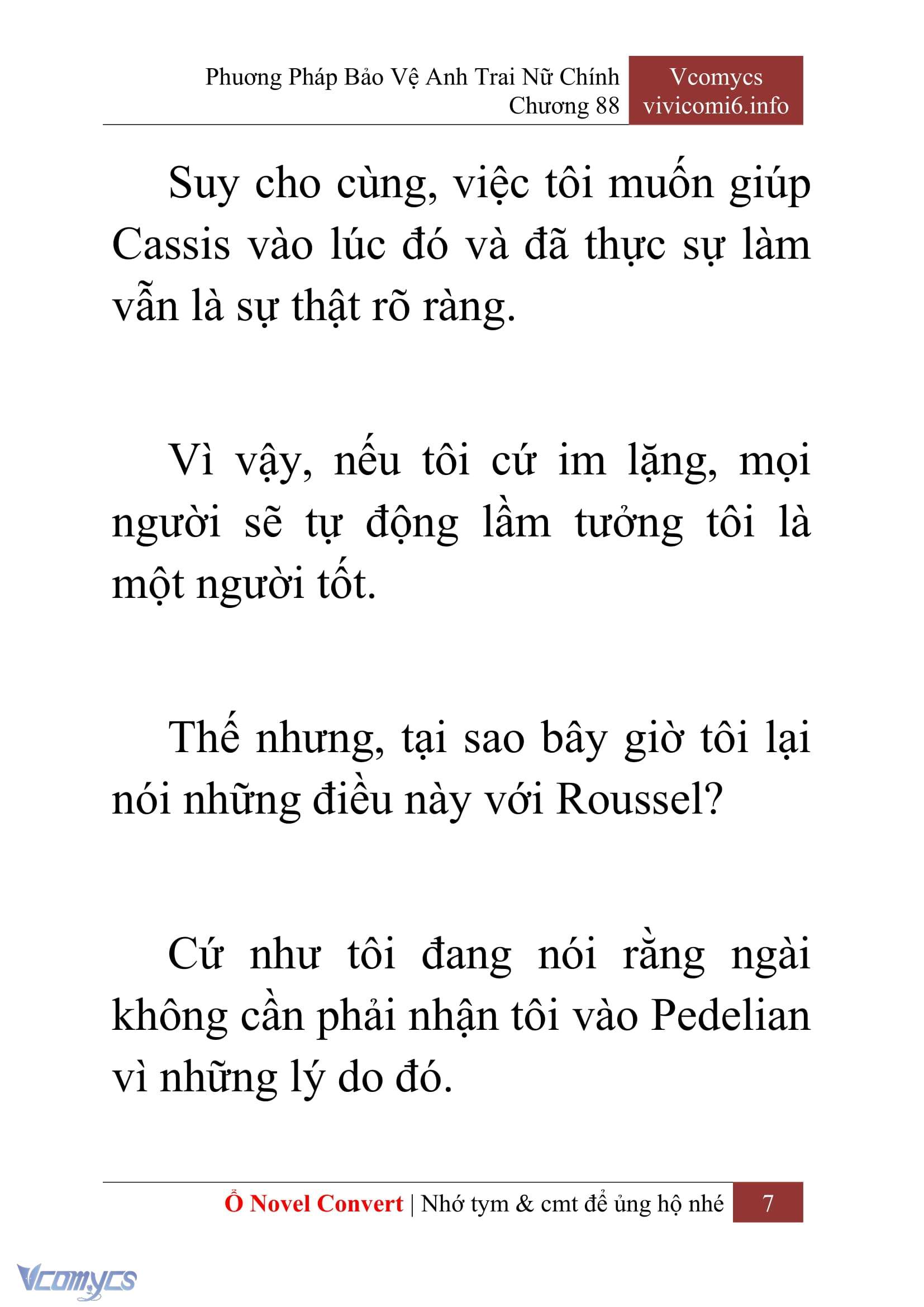 [Novel] Phương Pháp Bảo Vệ Anh Trai Nữ Chính Chap 88 - Trang 2