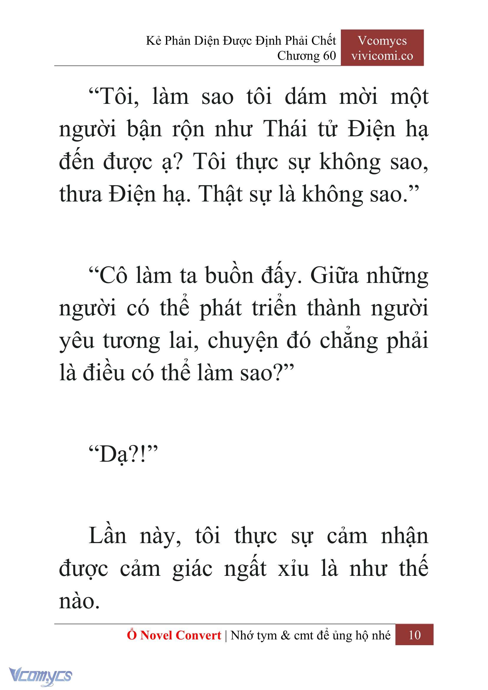 [Novel] Kẻ Phản Diện Được Định Phải Chết Chap 60 - Trang 2