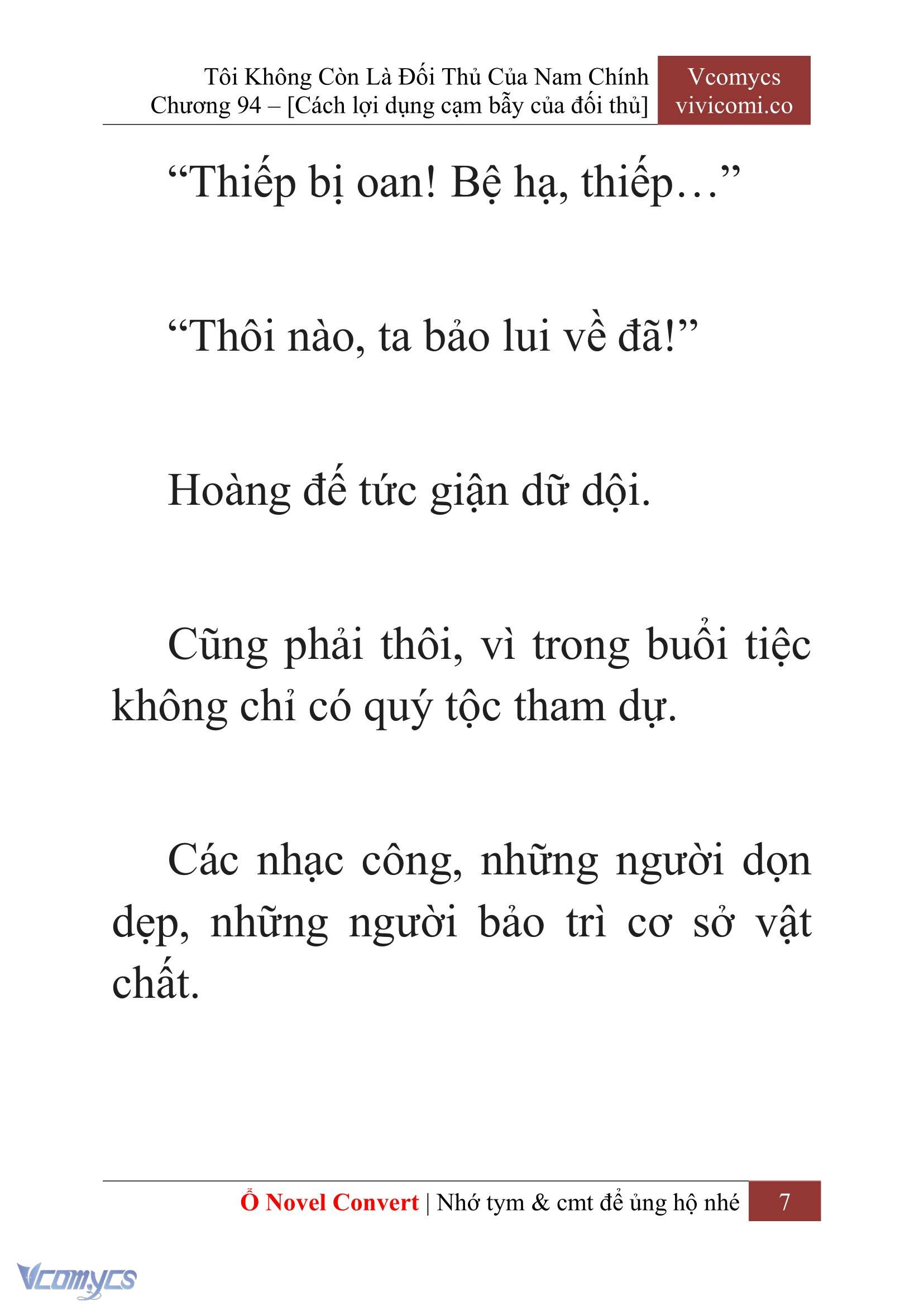 [Novel] Tôi Không Còn Là Đối Thủ Của Nam Chính Chap 94 - Trang 2