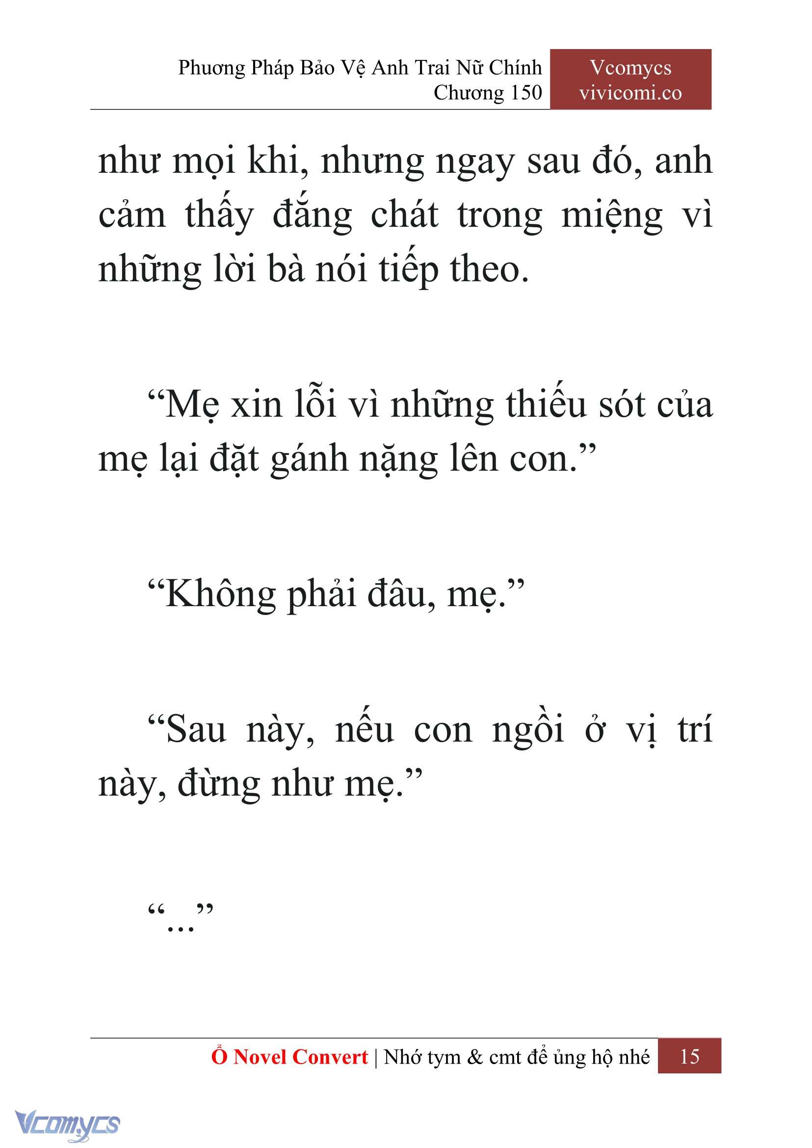 [Novel] Phương Pháp Bảo Vệ Anh Trai Nữ Chính Chap 150 - Trang 2