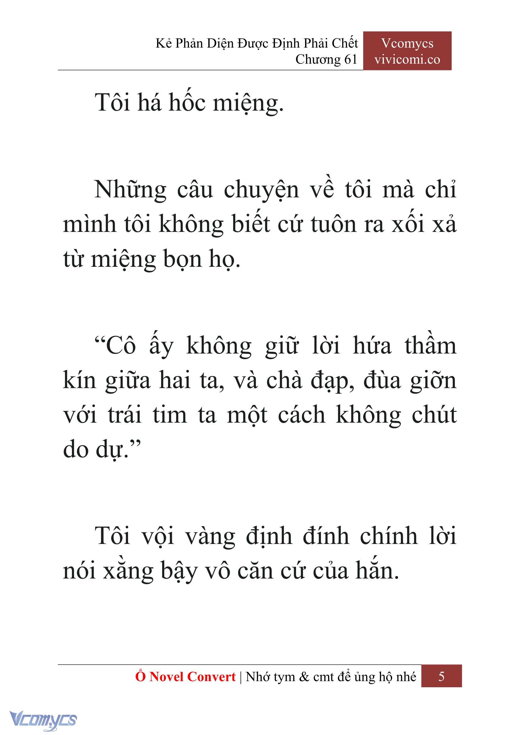 [Novel] Kẻ Phản Diện Được Định Phải Chết Chap 61 - Trang 2