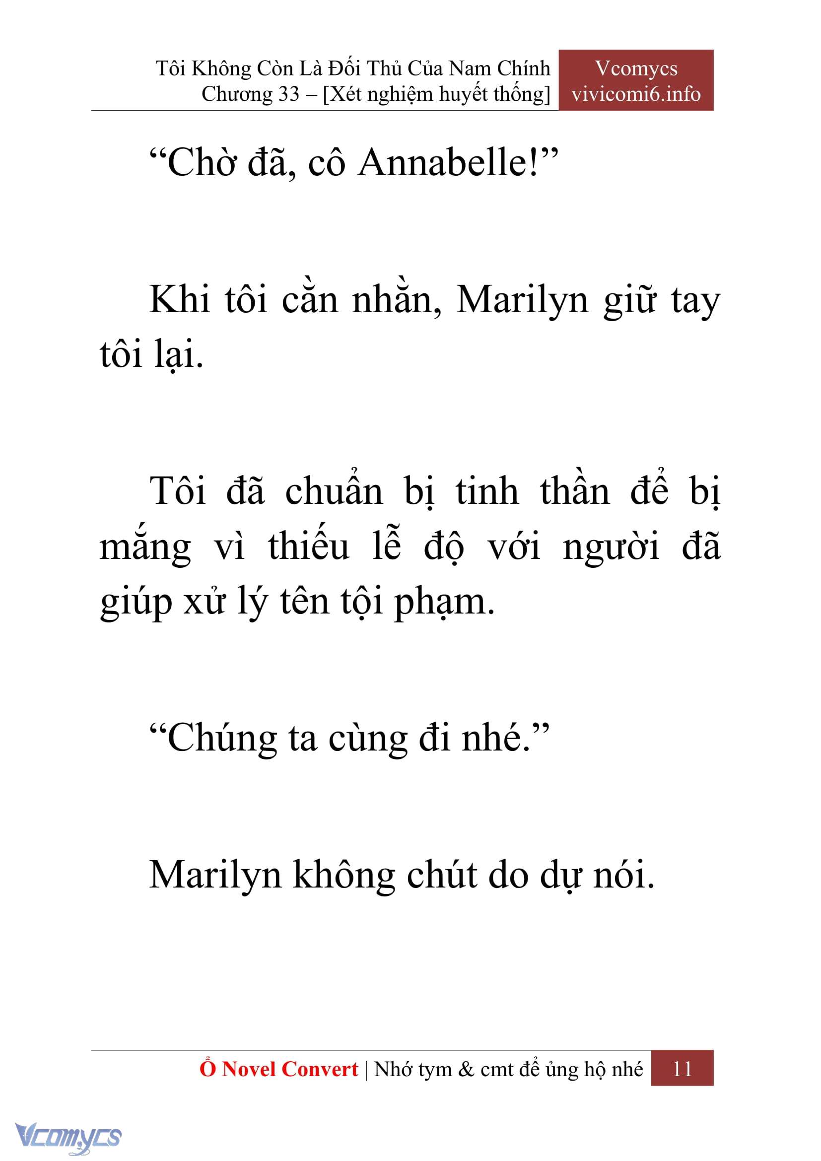 [Novel] Tôi Không Còn Là Đối Thủ Của Nam Chính Chap 33 - Trang 2