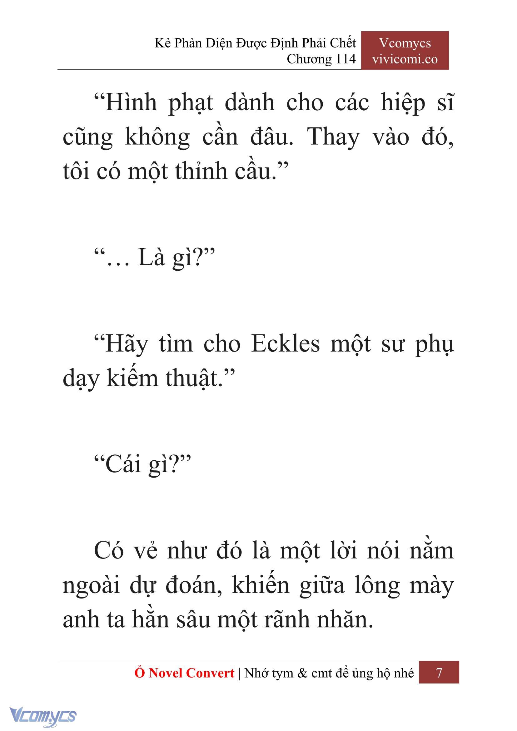 [Novel] Kẻ Phản Diện Được Định Phải Chết Chap 114 - Next Chap 115