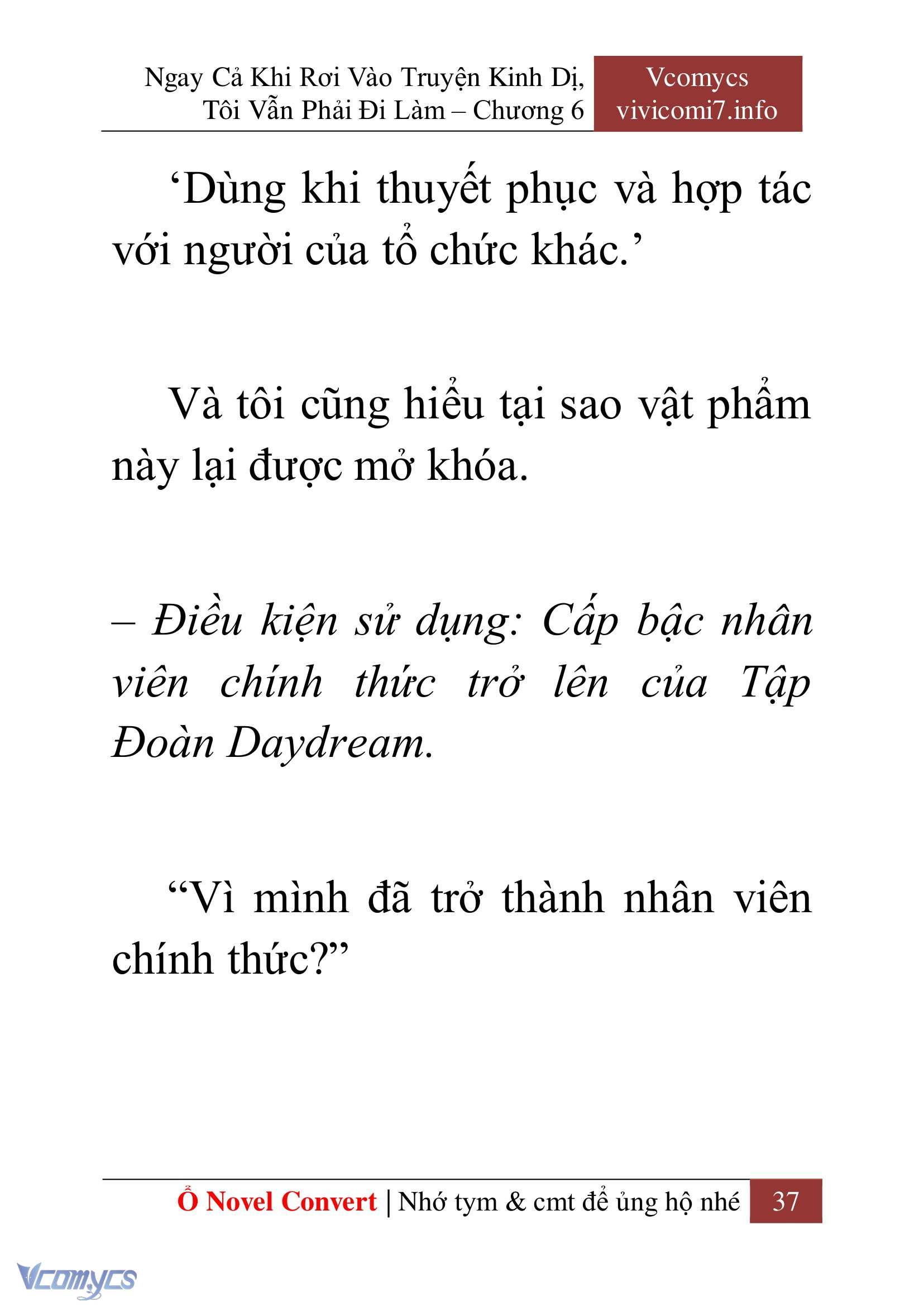 [Novel] Ngay Cả Khi Rơi Vào Truyện Kinh Dị, Tôi Vẫn Phải Đi Làm Chap 6 - Trang 2