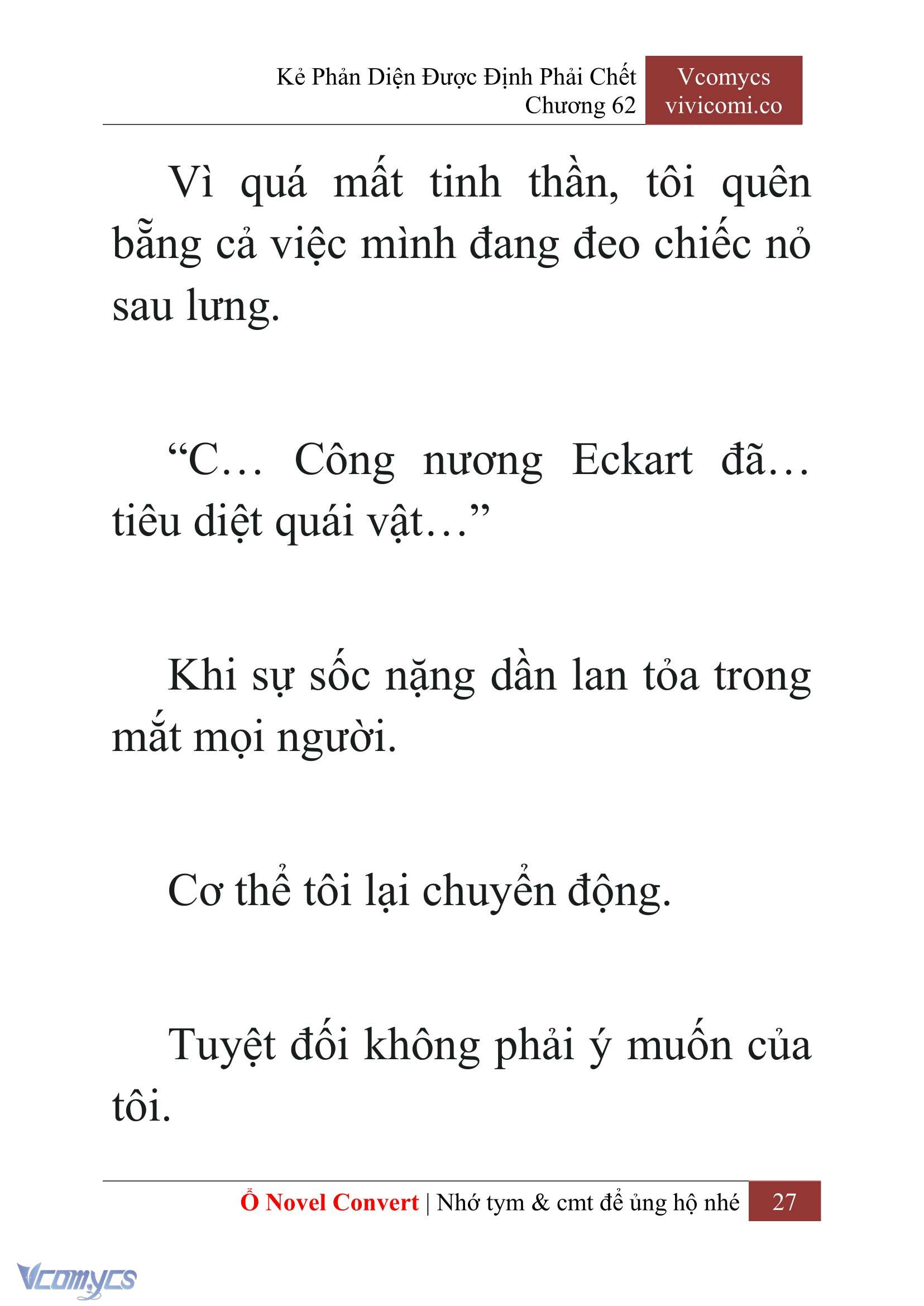 [Novel] Kẻ Phản Diện Được Định Phải Chết Chap 62 - Trang 2