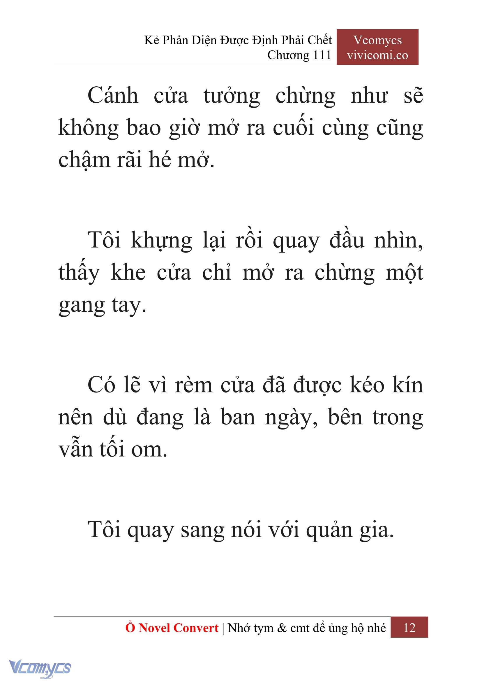 [Novel] Kẻ Phản Diện Được Định Phải Chết Chap 111 - Next Chap 112
