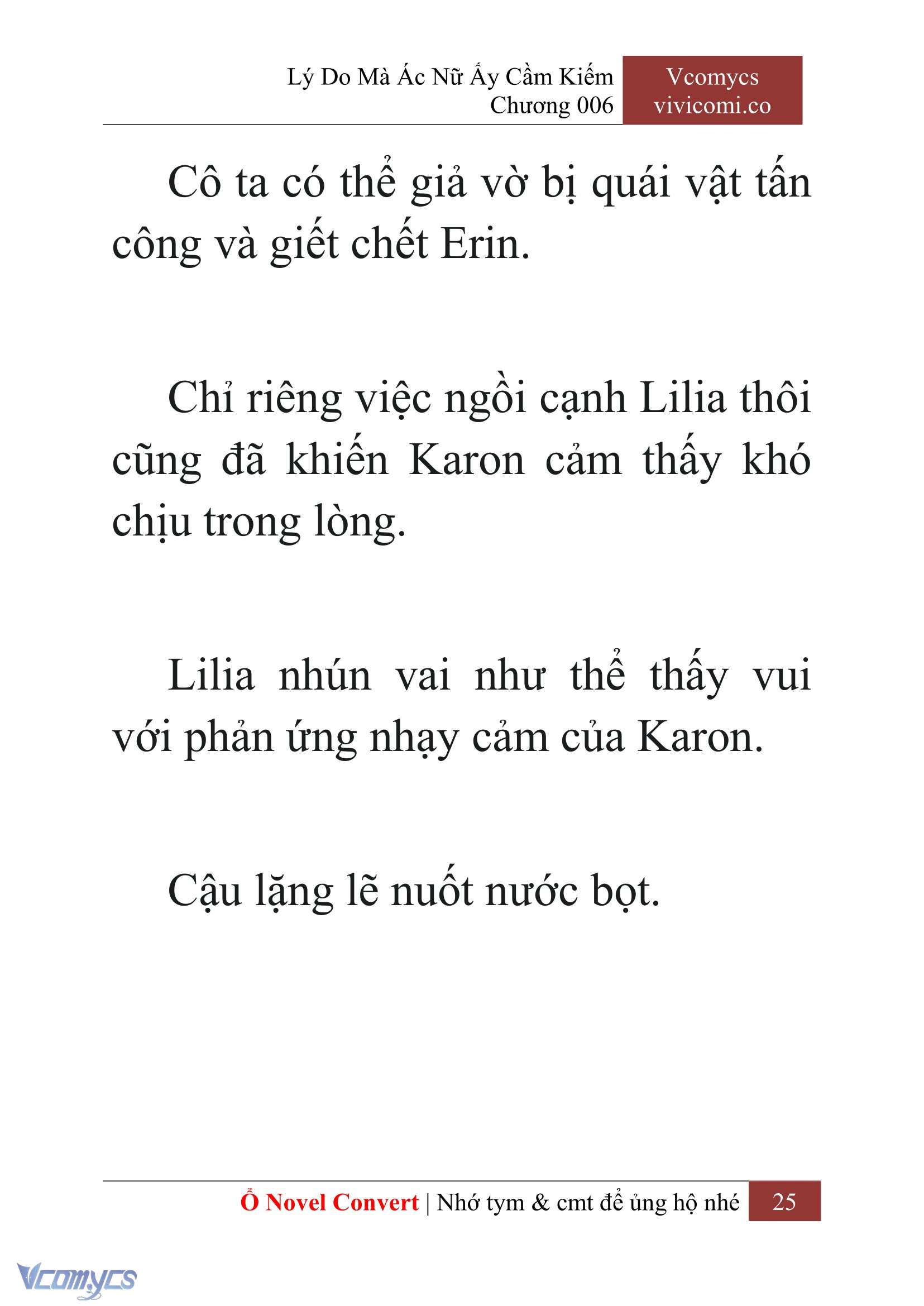 [Novel] Lý Do Mà Ác Nữ Ấy Cầm Kiếm Chap 6 - Trang 2