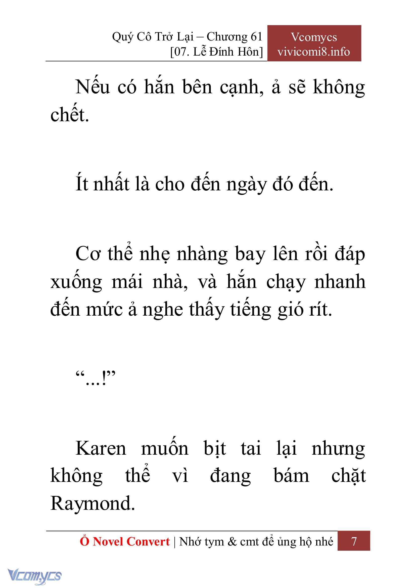 [Novel] Quý Cô Trở Lại Chap 61 - Trang 2