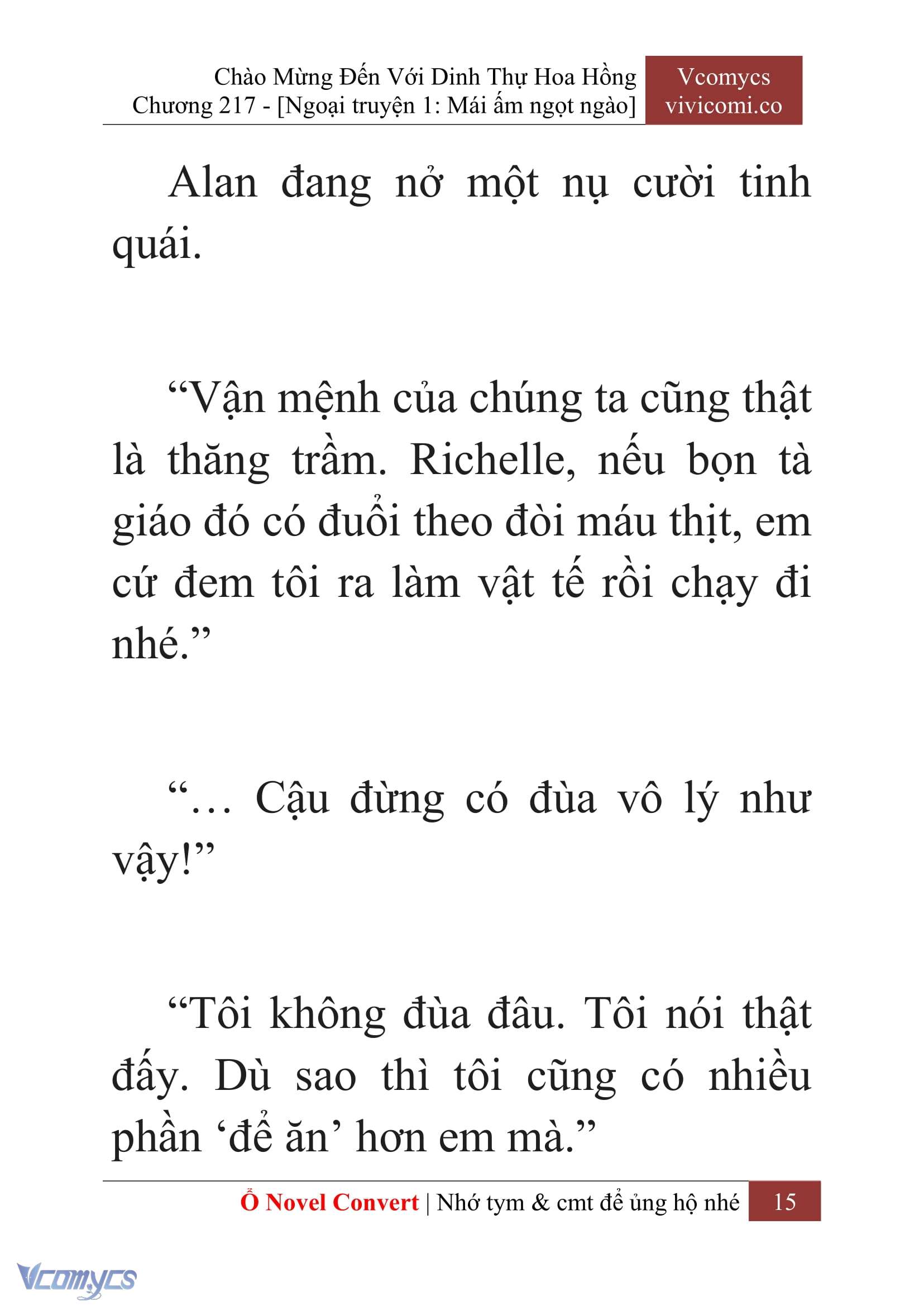 [Novel] Chào Mừng Đến Với Dinh Thự Hoa Hồng Chap 217 - Trang 2