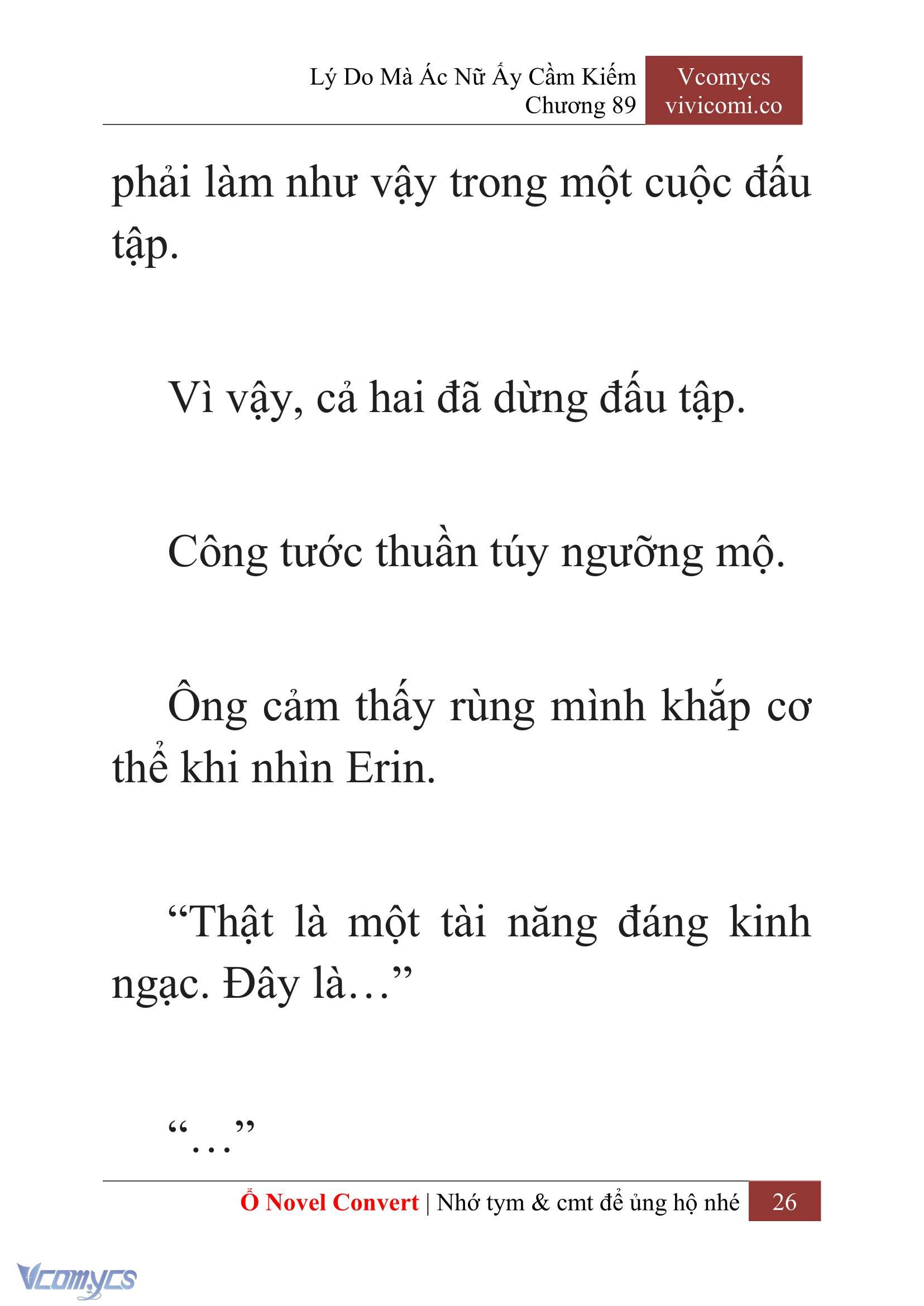 [Novel] Lý Do Mà Ác Nữ Ấy Cầm Kiếm Chap 89 - Trang 2