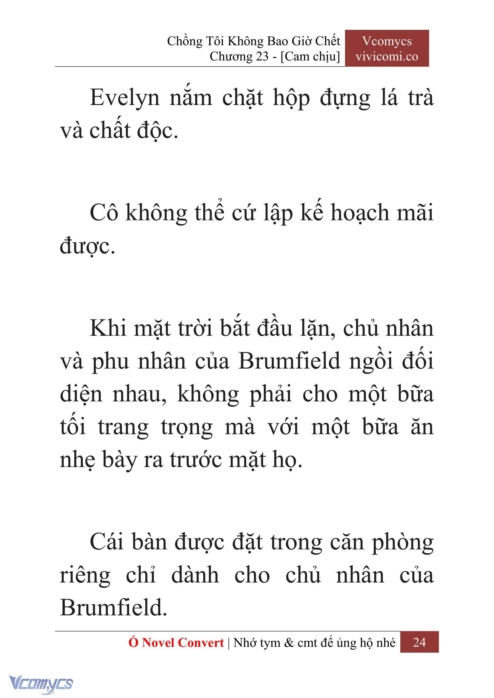[Novel] Chồng Tôi Không Bao Giờ Chết Chap 23 - Trang 2