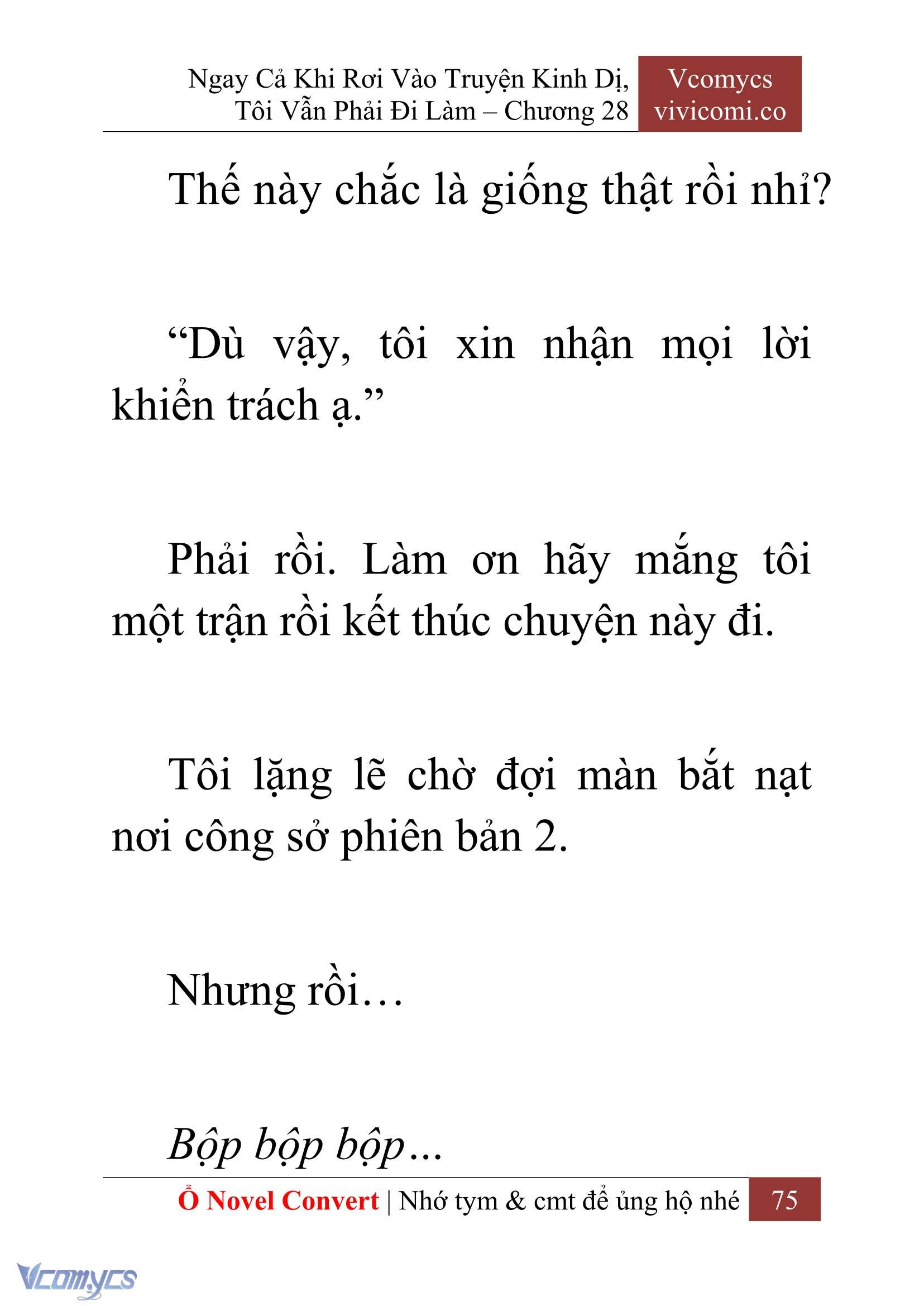 [Novel] Ngay Cả Khi Rơi Vào Truyện Kinh Dị, Tôi Vẫn Phải Đi Làm Chap 28 - Trang 2