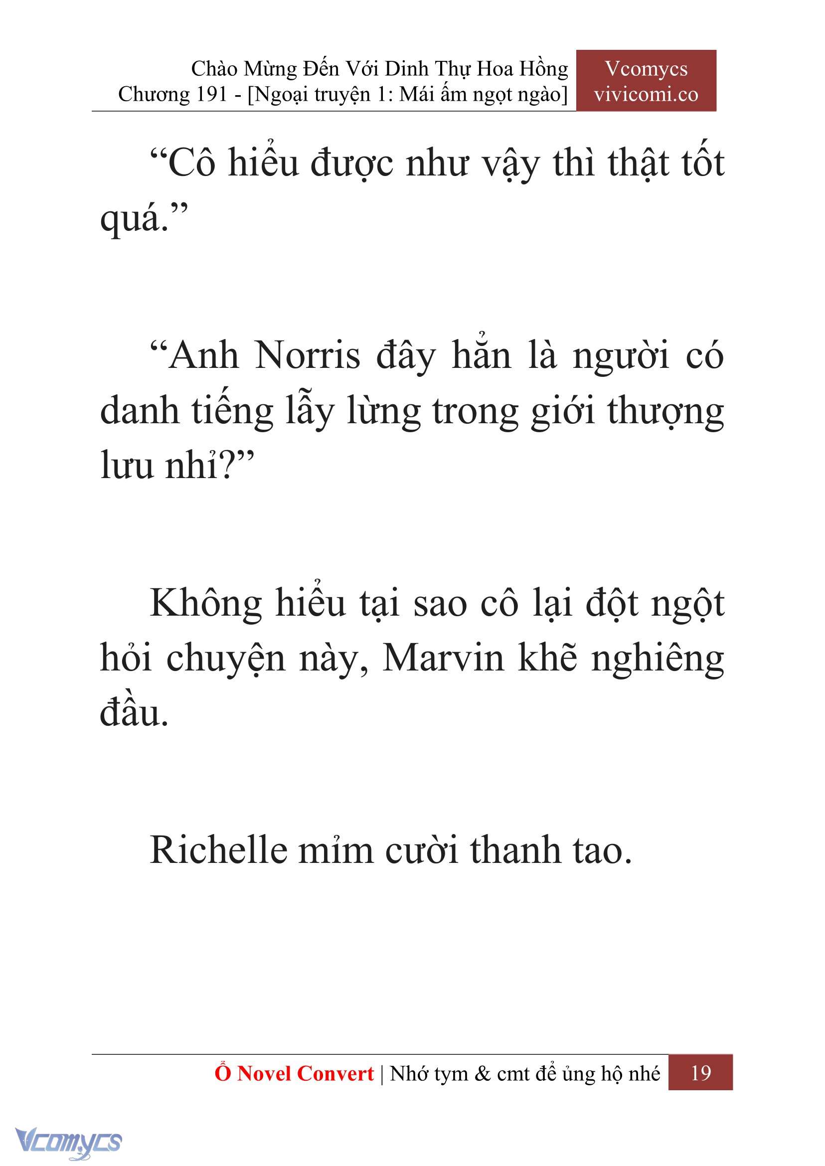 [Novel] Chào Mừng Đến Với Dinh Thự Hoa Hồng Chap 191 - Trang 2