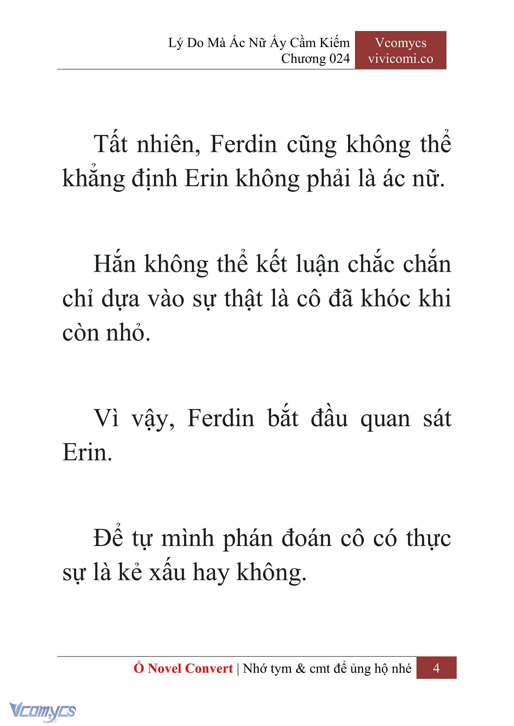 [Novel] Lý Do Mà Ác Nữ Ấy Cầm Kiếm Chap 24 - Trang 2