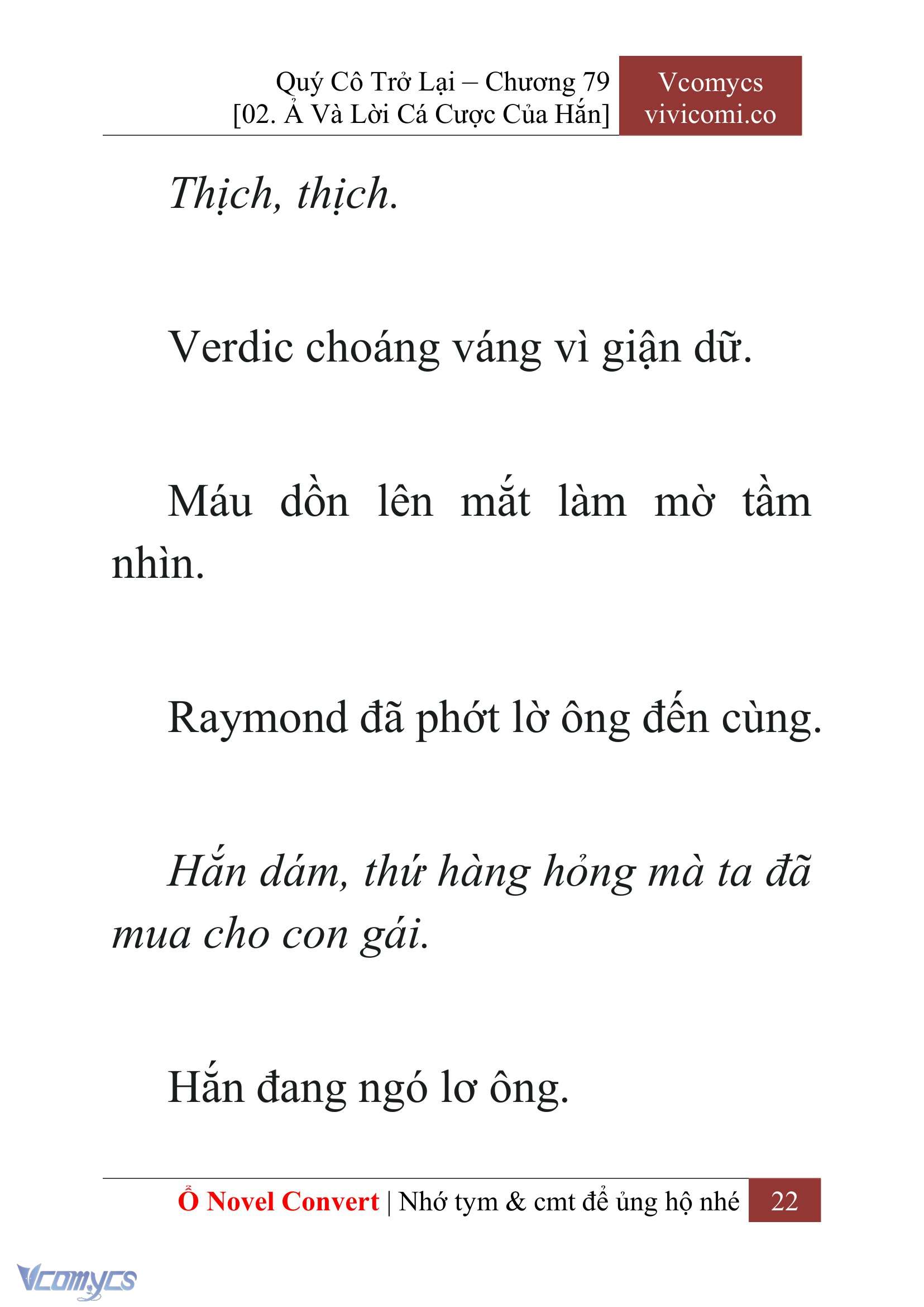 [Novel] Quý Cô Trở Lại Chap 79 - Trang 2