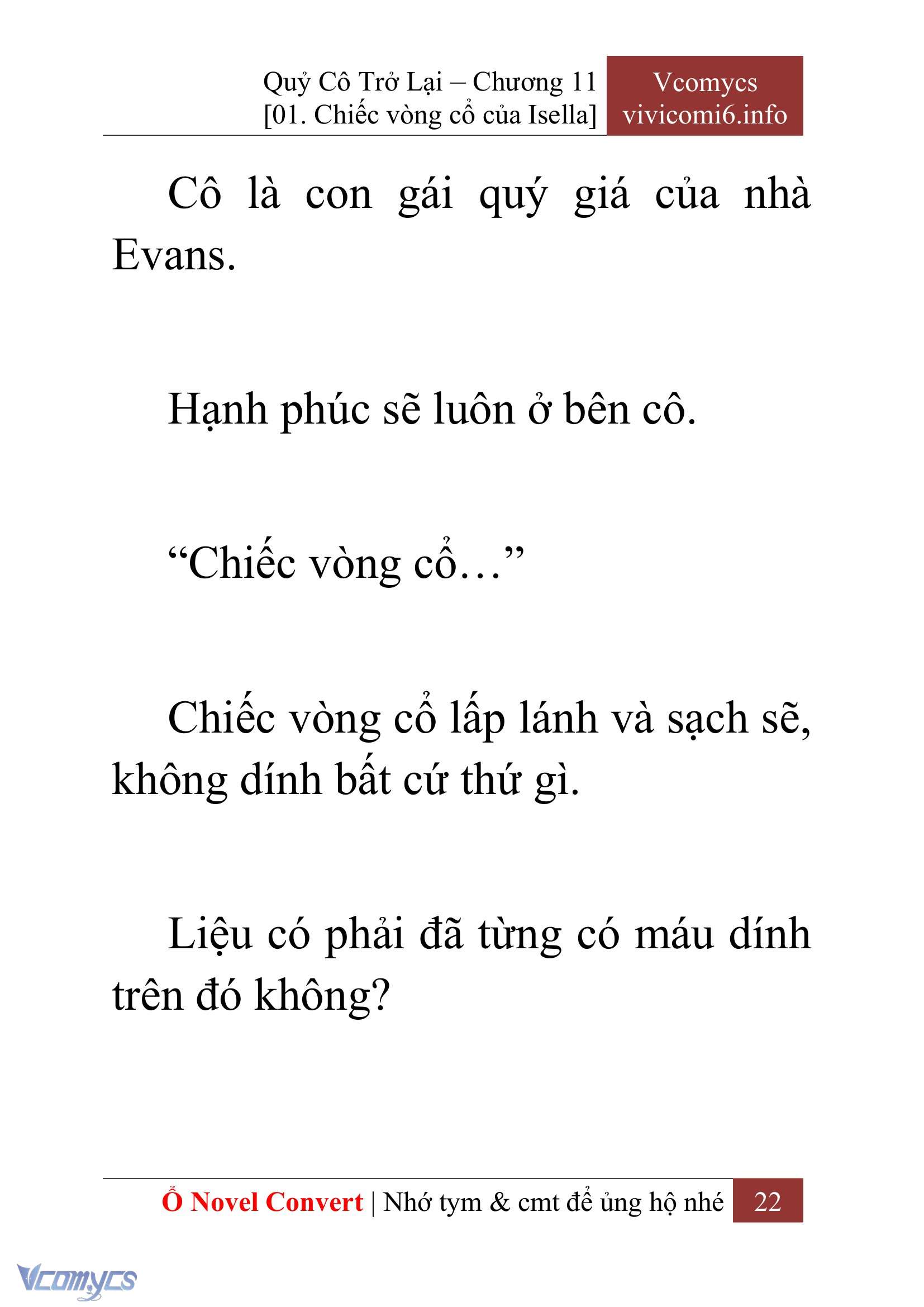 [Novel] Quý Cô Trở Lại Chap 11 - Trang 2