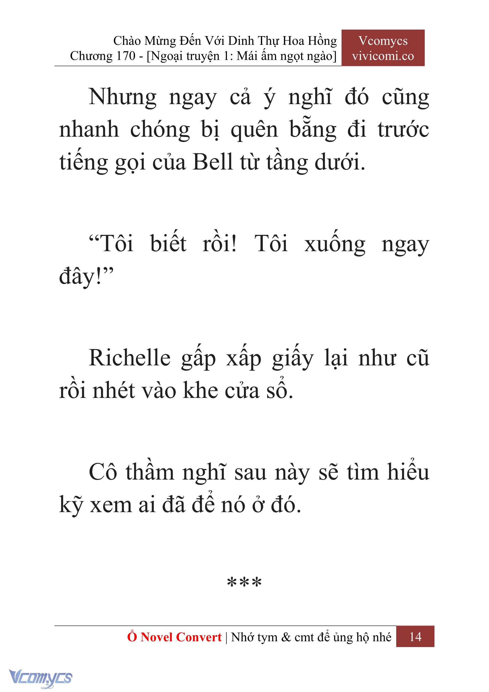 [Novel] Chào Mừng Đến Với Dinh Thự Hoa Hồng Chap 170 - Trang 2