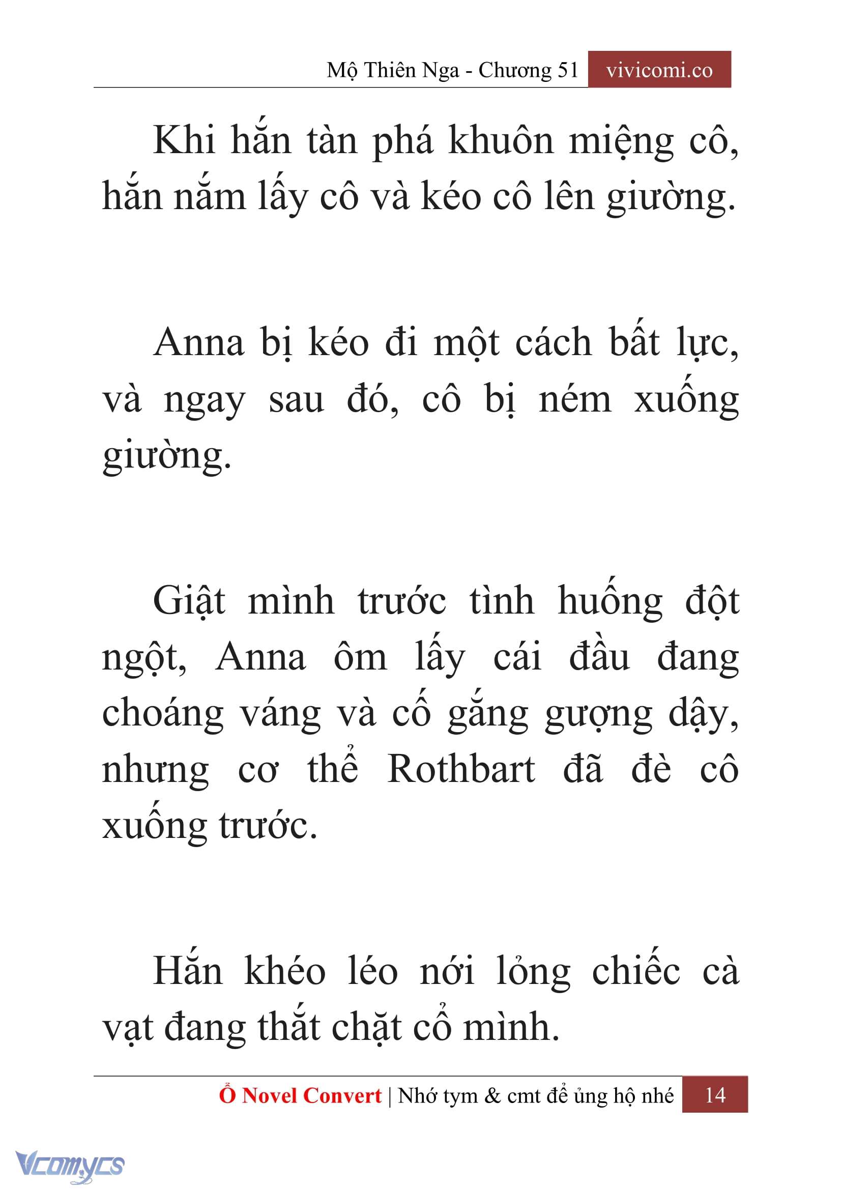 [Novel] Mộ Thiên Nga Chap 51 - Next Chap 52