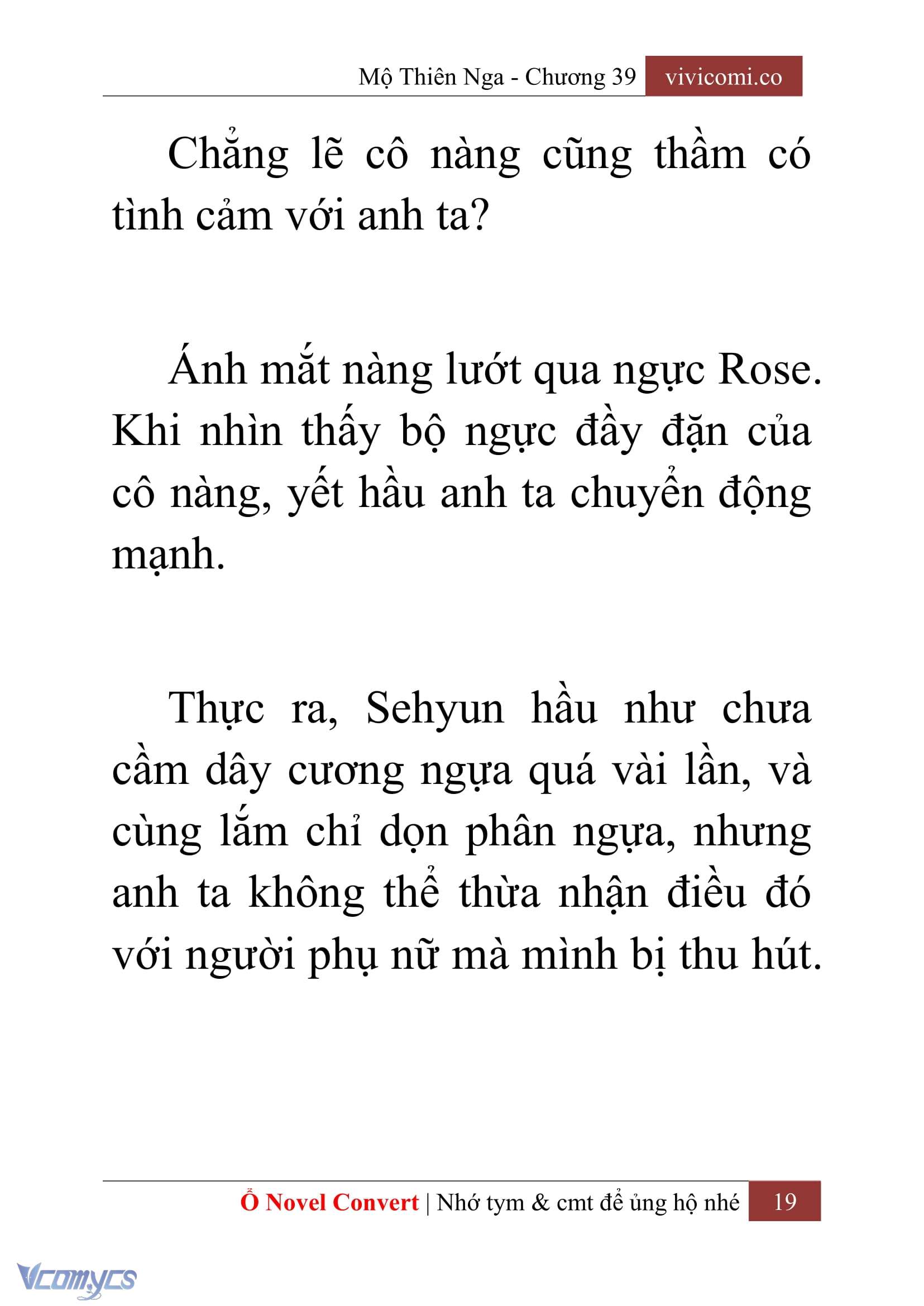 [Novel] Mộ Thiên Nga Chap 39 - Trang 2
