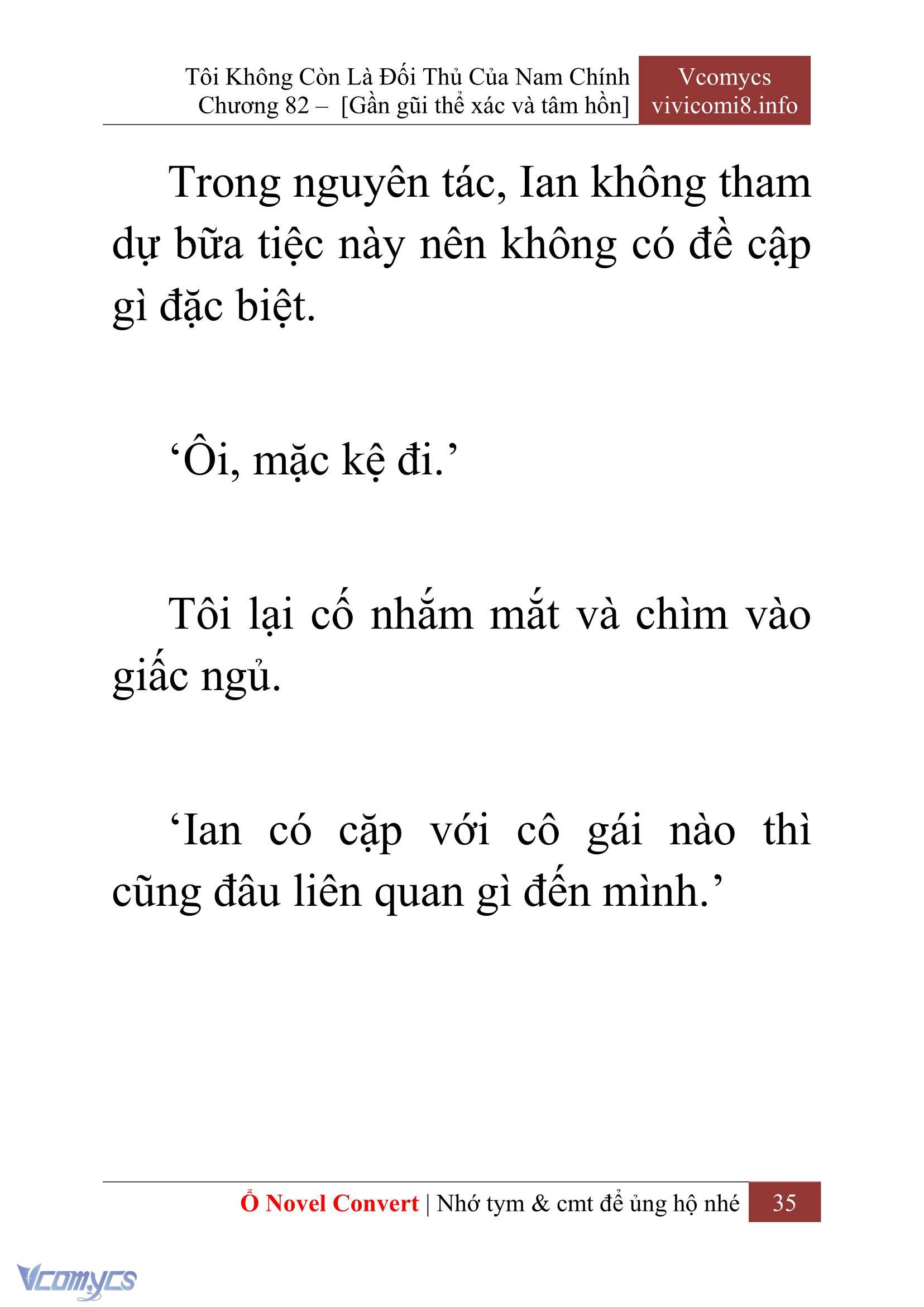 [Novel] Tôi Không Còn Là Đối Thủ Của Nam Chính Chap 82 - Trang 2
