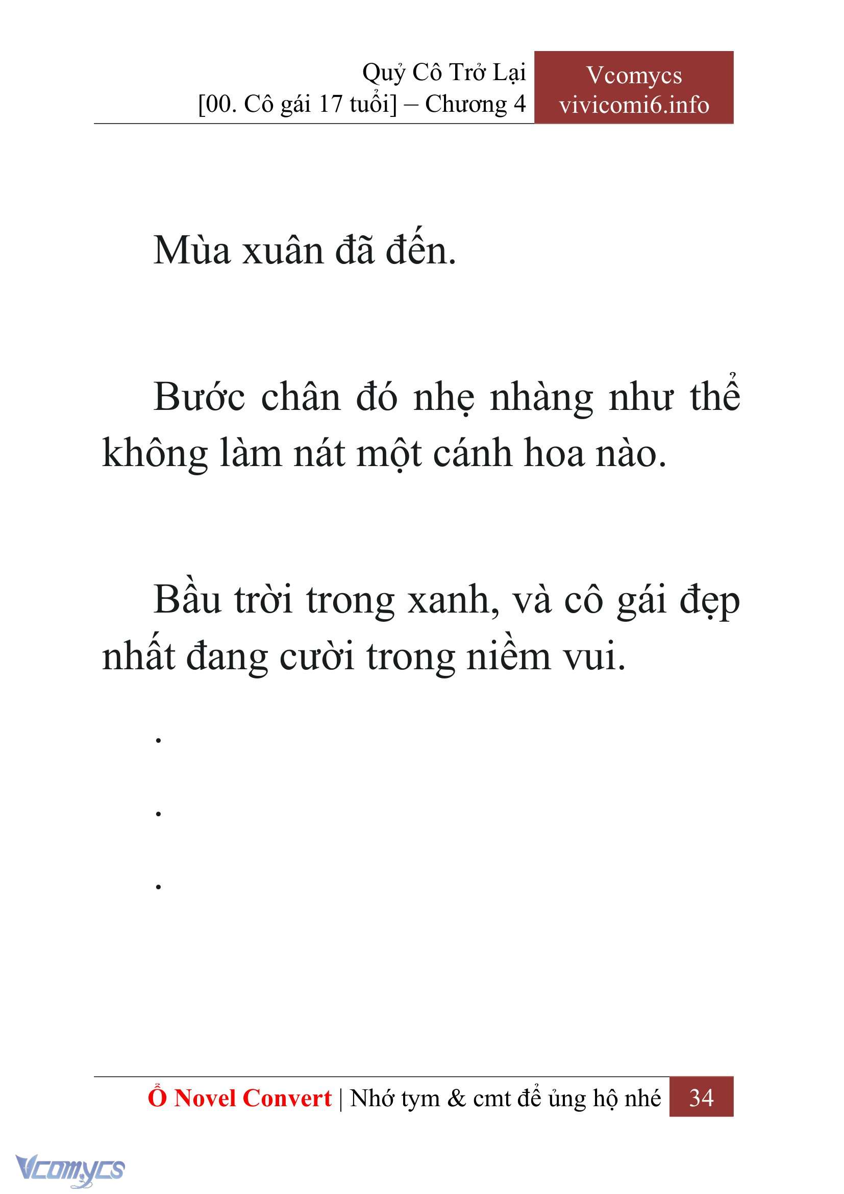 [Novel] Quý Cô Trở Lại Chap 4 - Trang 2