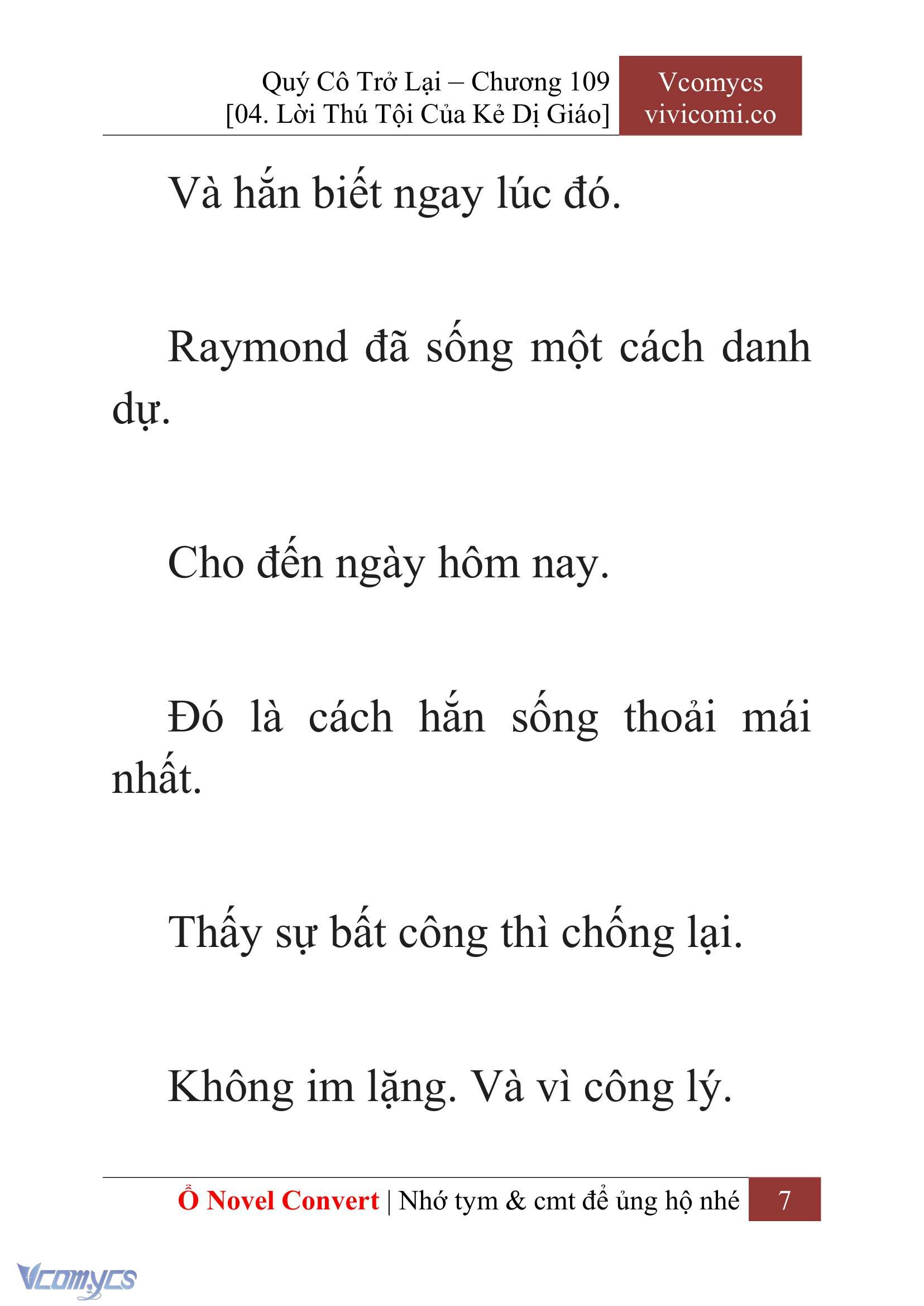 [Novel] Quý Cô Trở Lại Chap 109 - Trang 2