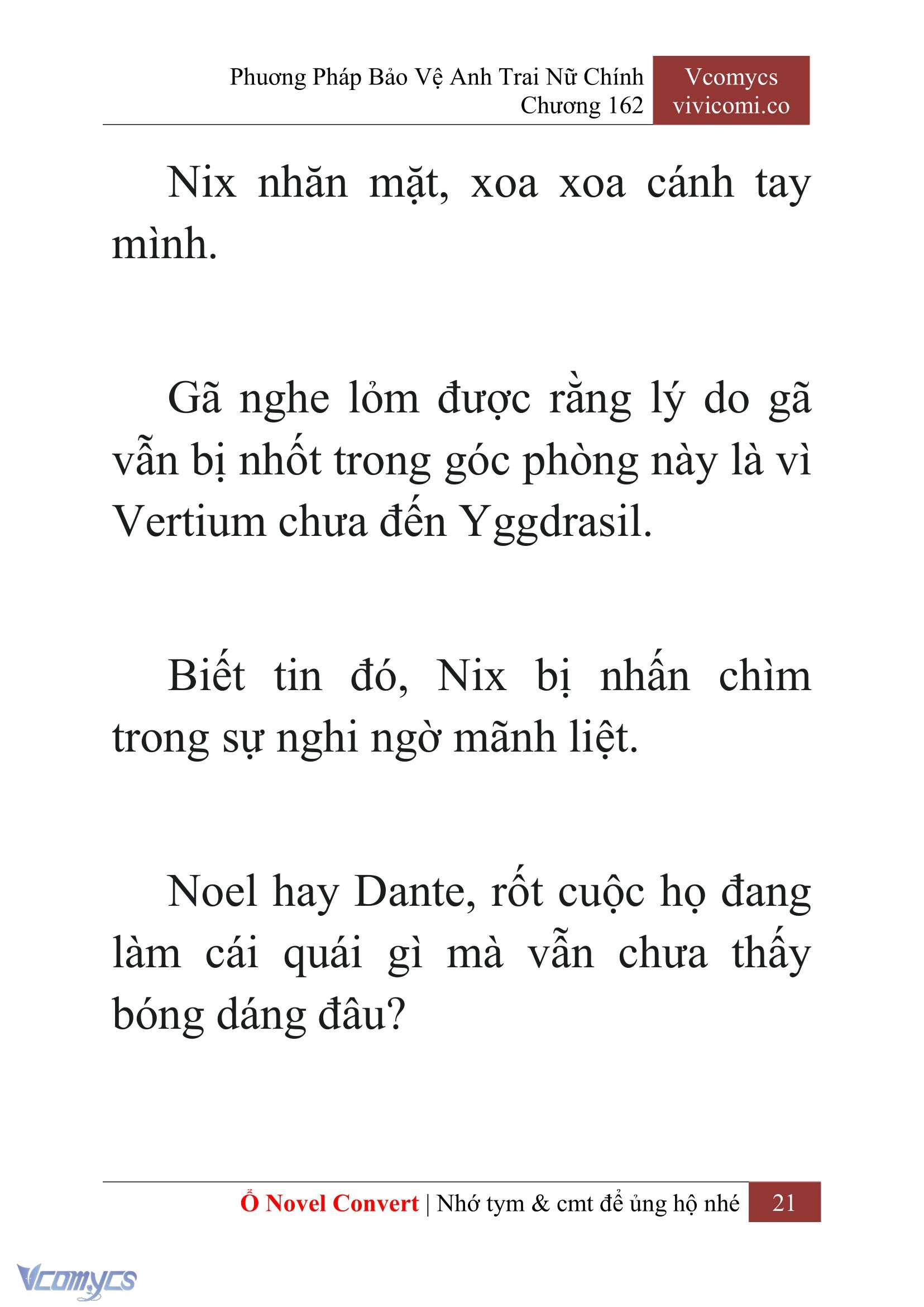 [Novel] Phương Pháp Bảo Vệ Anh Trai Nữ Chính Chap 162 - Trang 2