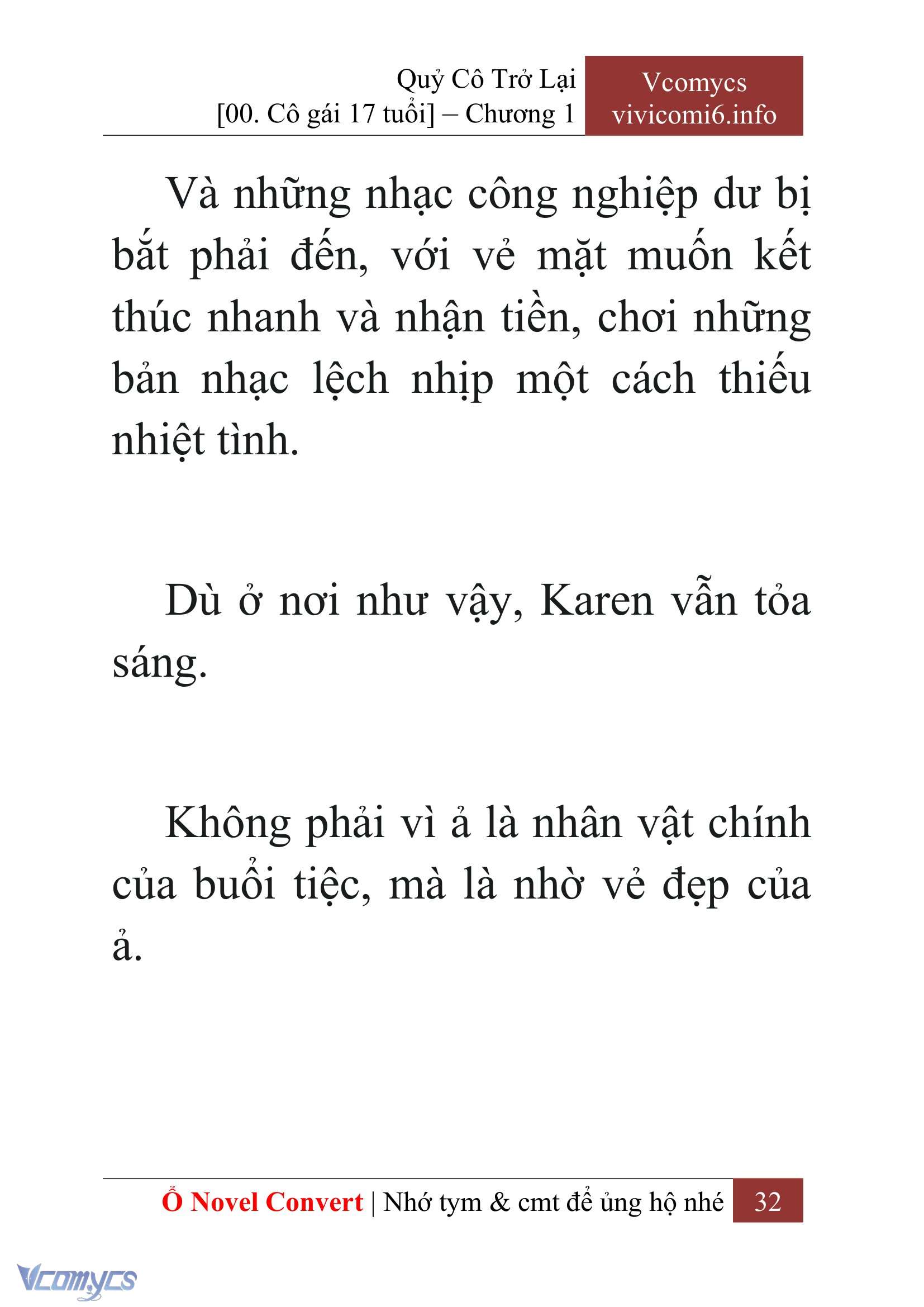 [Novel] Quý Cô Trở Lại Chap 1 - Trang 2