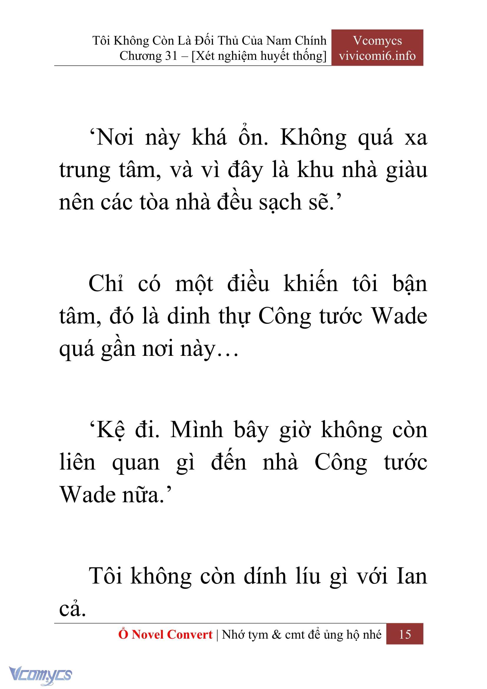[Novel] Tôi Không Còn Là Đối Thủ Của Nam Chính Chap 31 - Trang 2