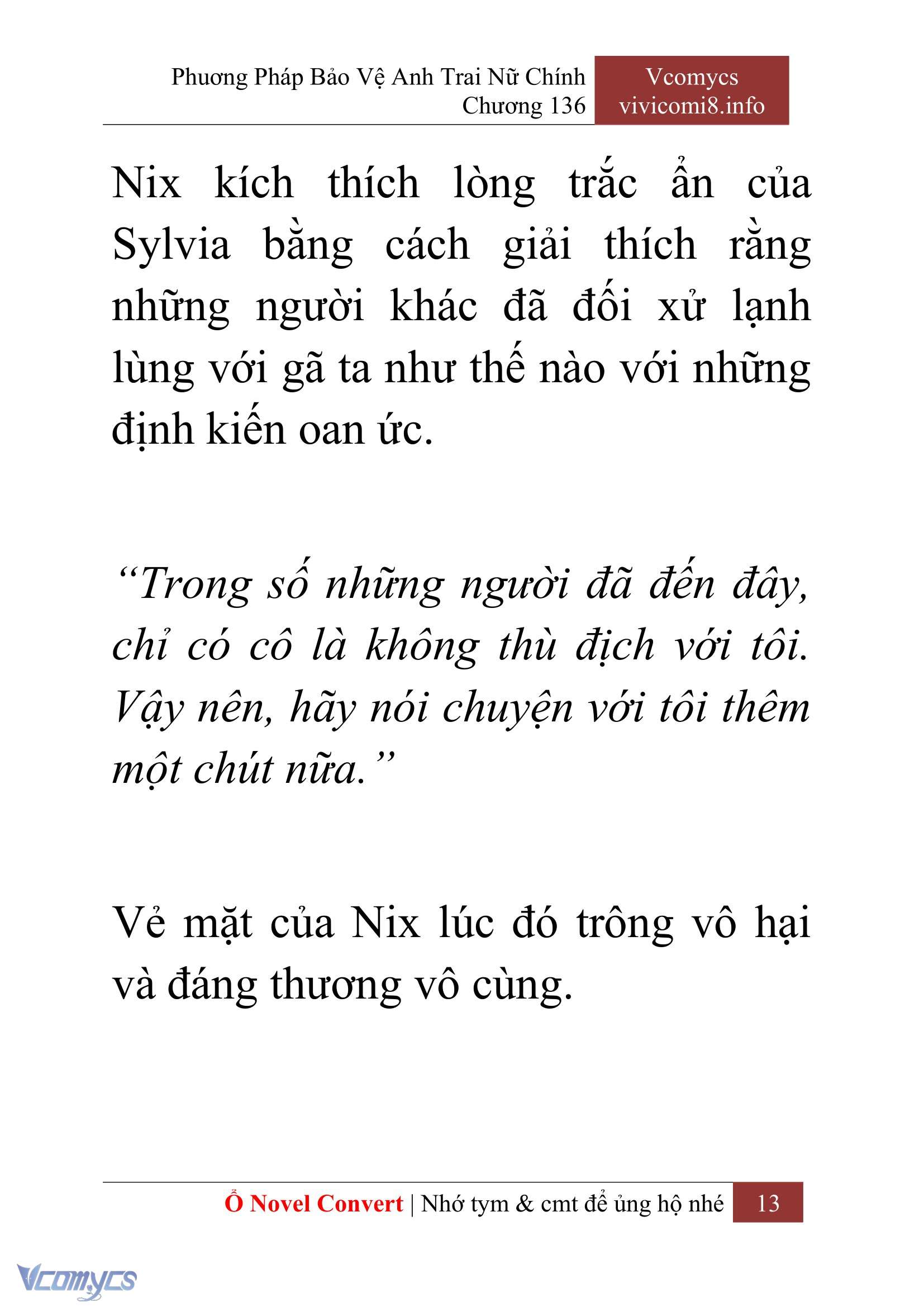 [Novel] Phương Pháp Bảo Vệ Anh Trai Nữ Chính Chap 136 - Trang 2
