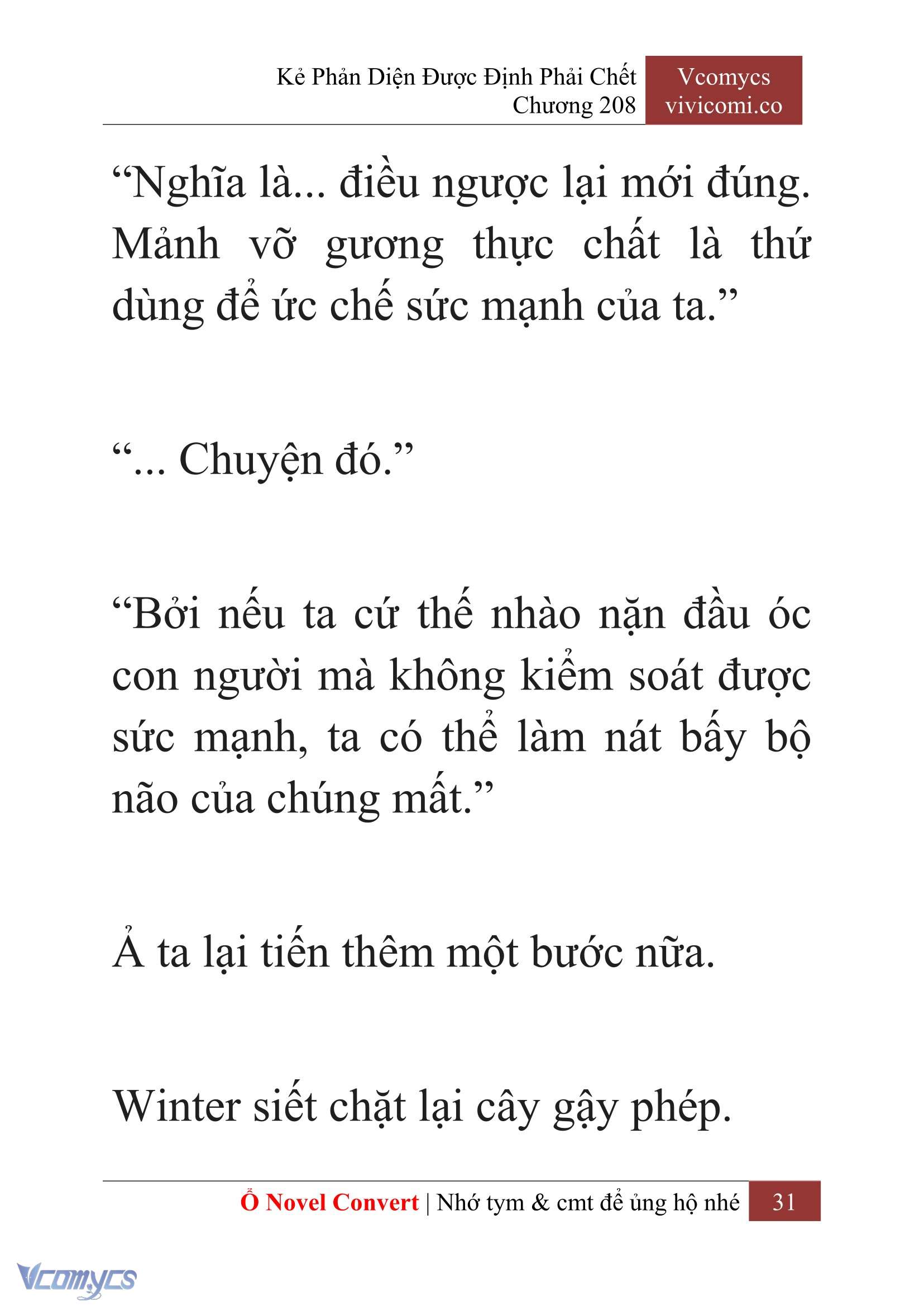 [Novel] Kẻ Phản Diện Được Định Phải Chết Chap 208 - Trang 2