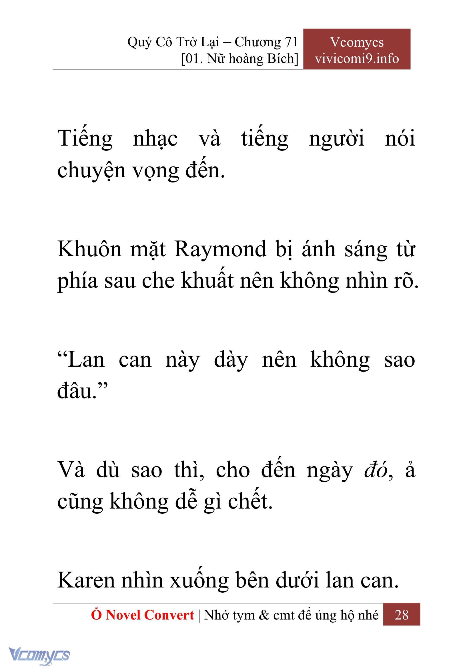 [Novel] Quý Cô Trở Lại Chap 71 - Trang 2