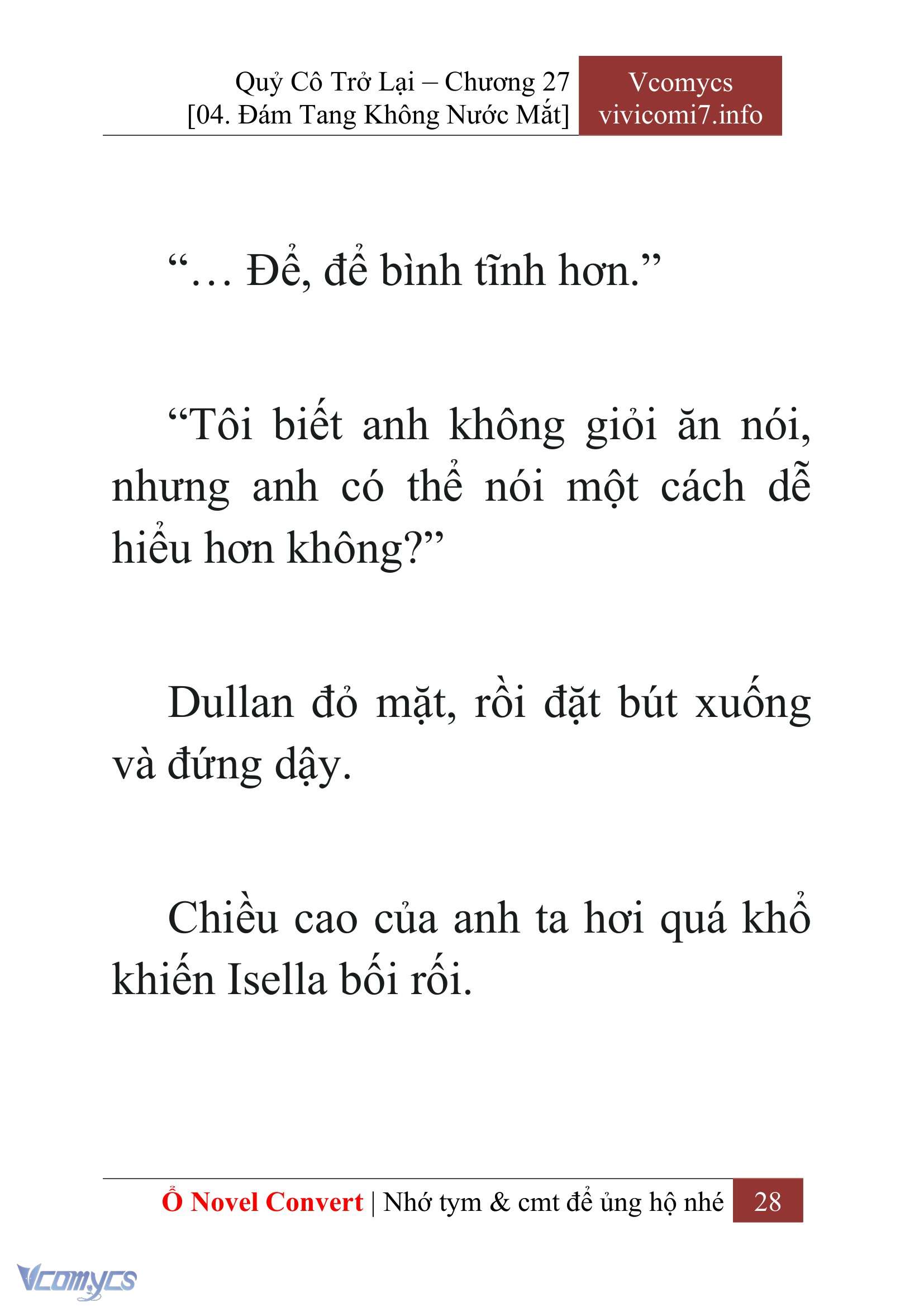 [Novel] Quý Cô Trở Lại Chap 27 - Trang 2