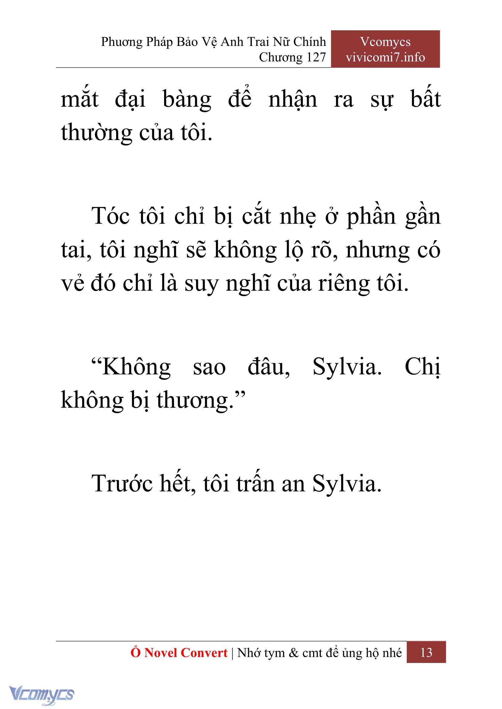 [Novel] Phương Pháp Bảo Vệ Anh Trai Nữ Chính Chap 127 - Trang 2